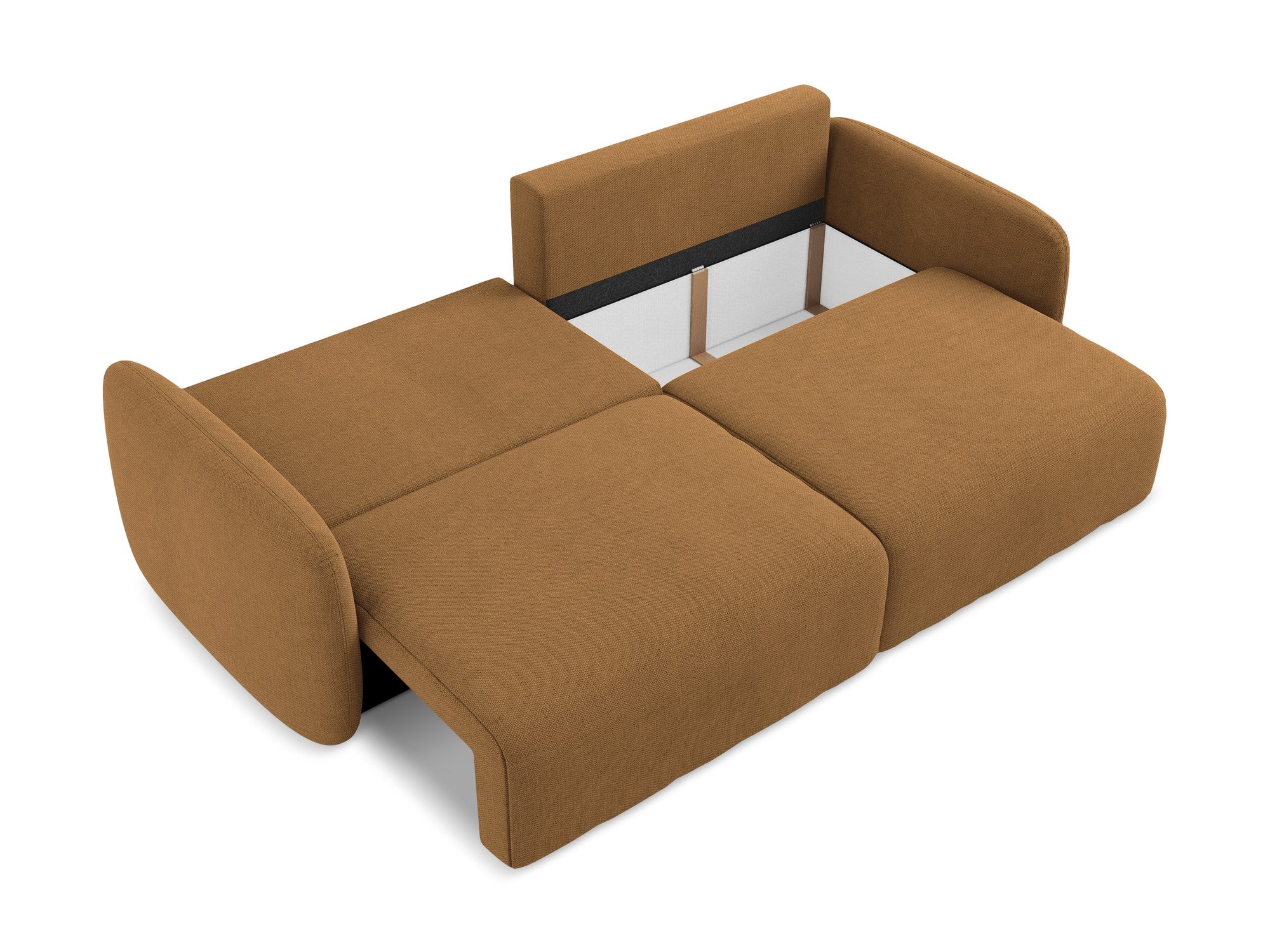 3-Seater Sofa with Sleeping Function KALENA Terracotta