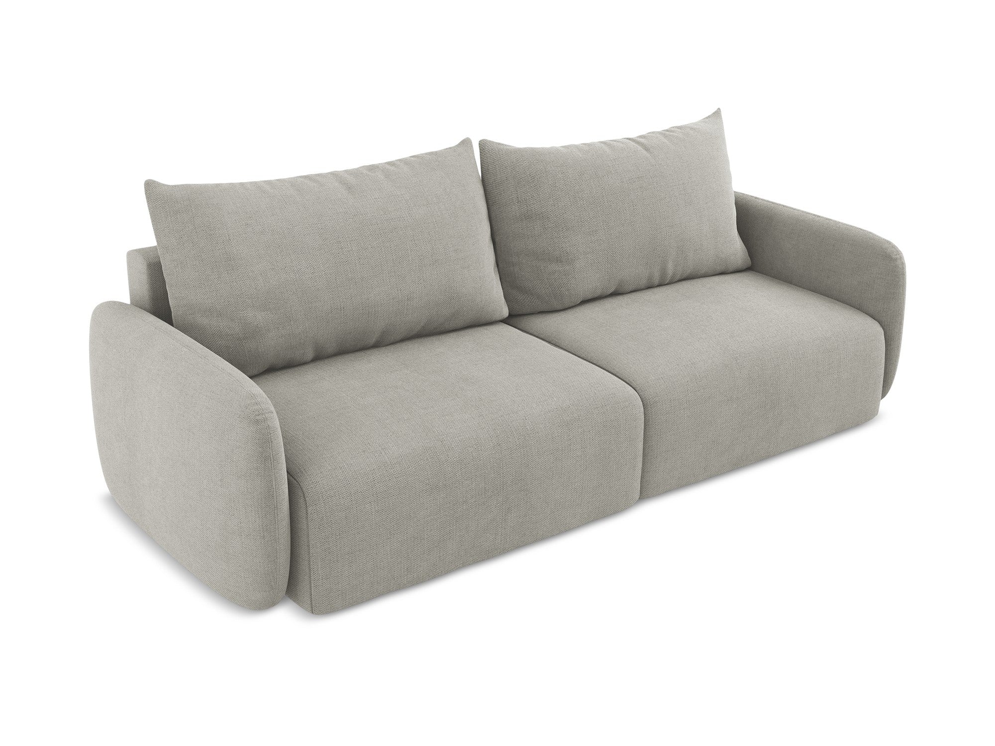 3-Seater Sofa with Sleeping Function KALENA Light Gray