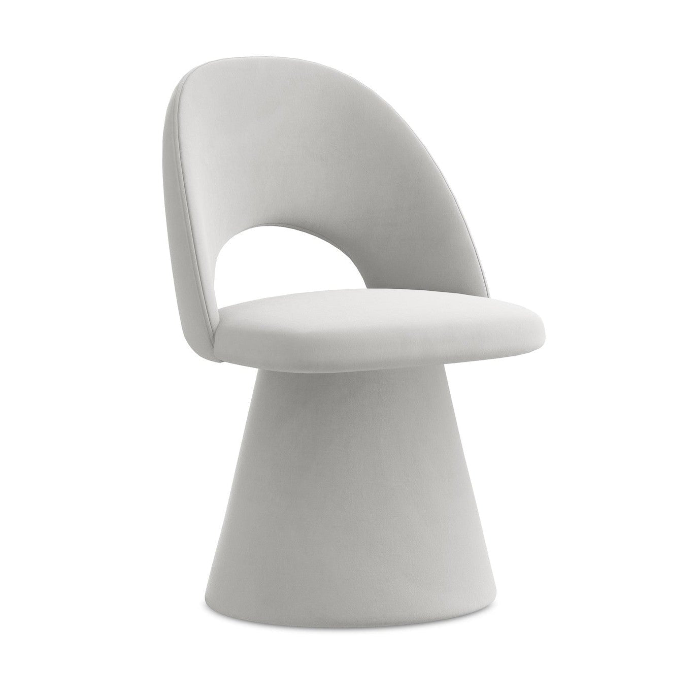 Krzesło aksamitne KALO srebrny