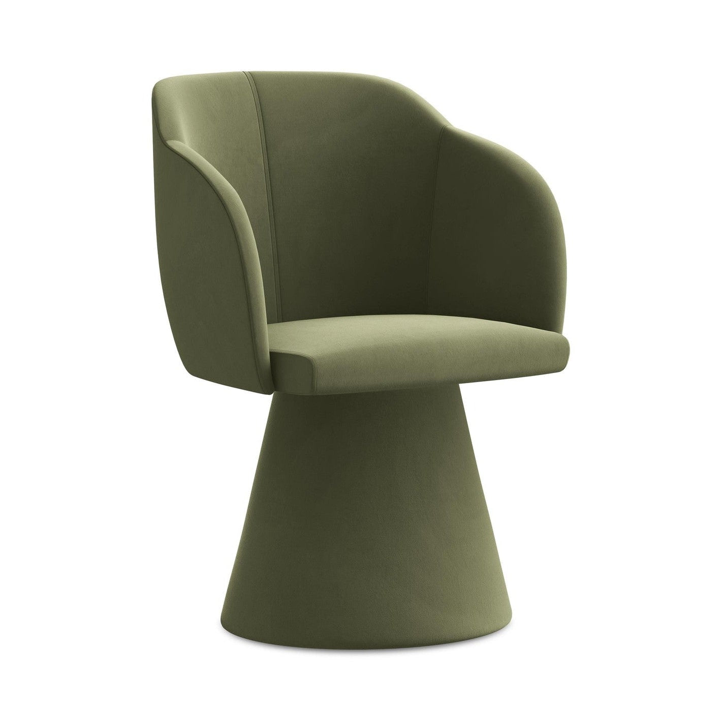 Krzesło aksamitne KANOA oliwkowy