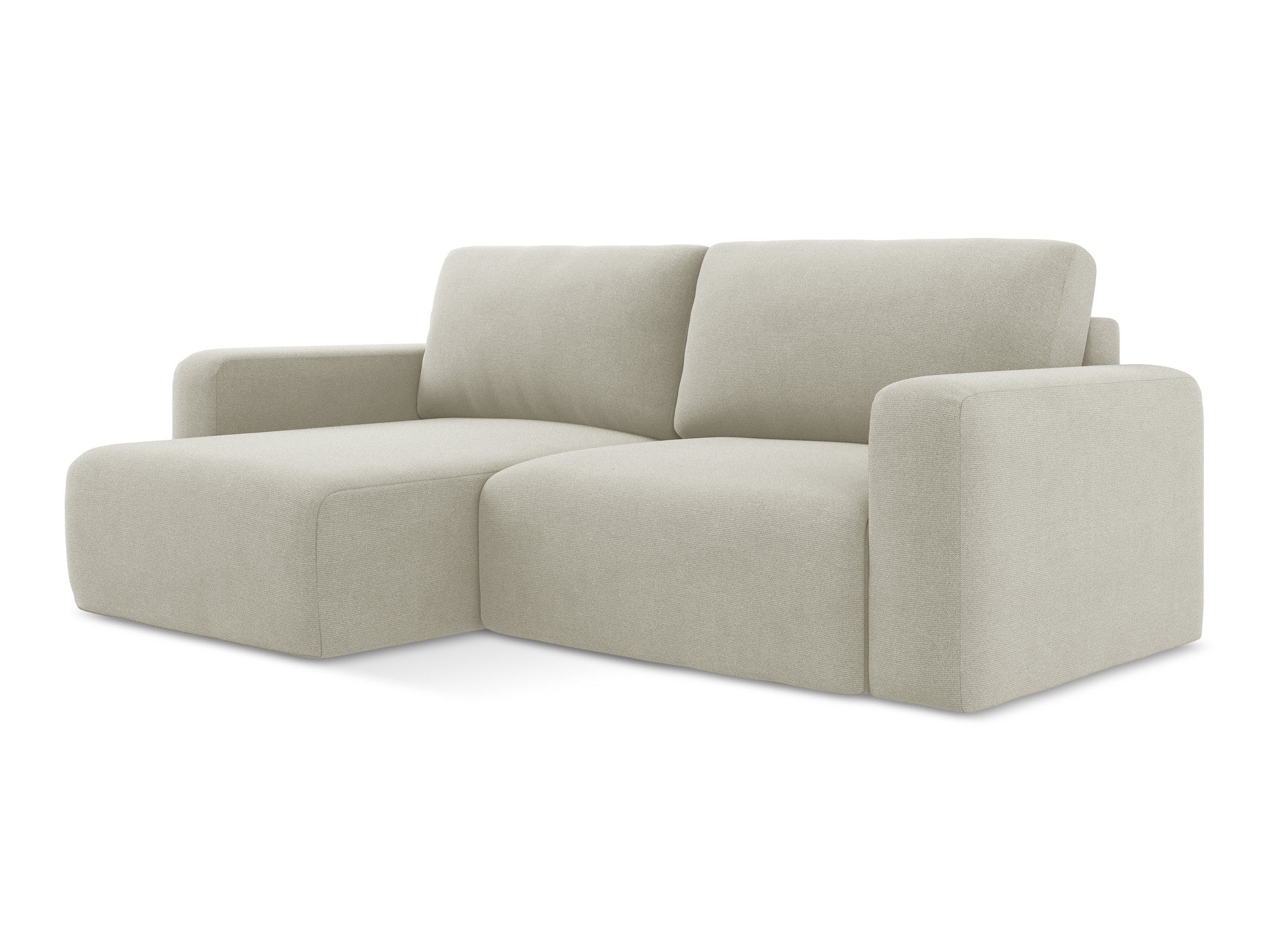 Linksseitiges Schlafsofa KONA in Hellbeige