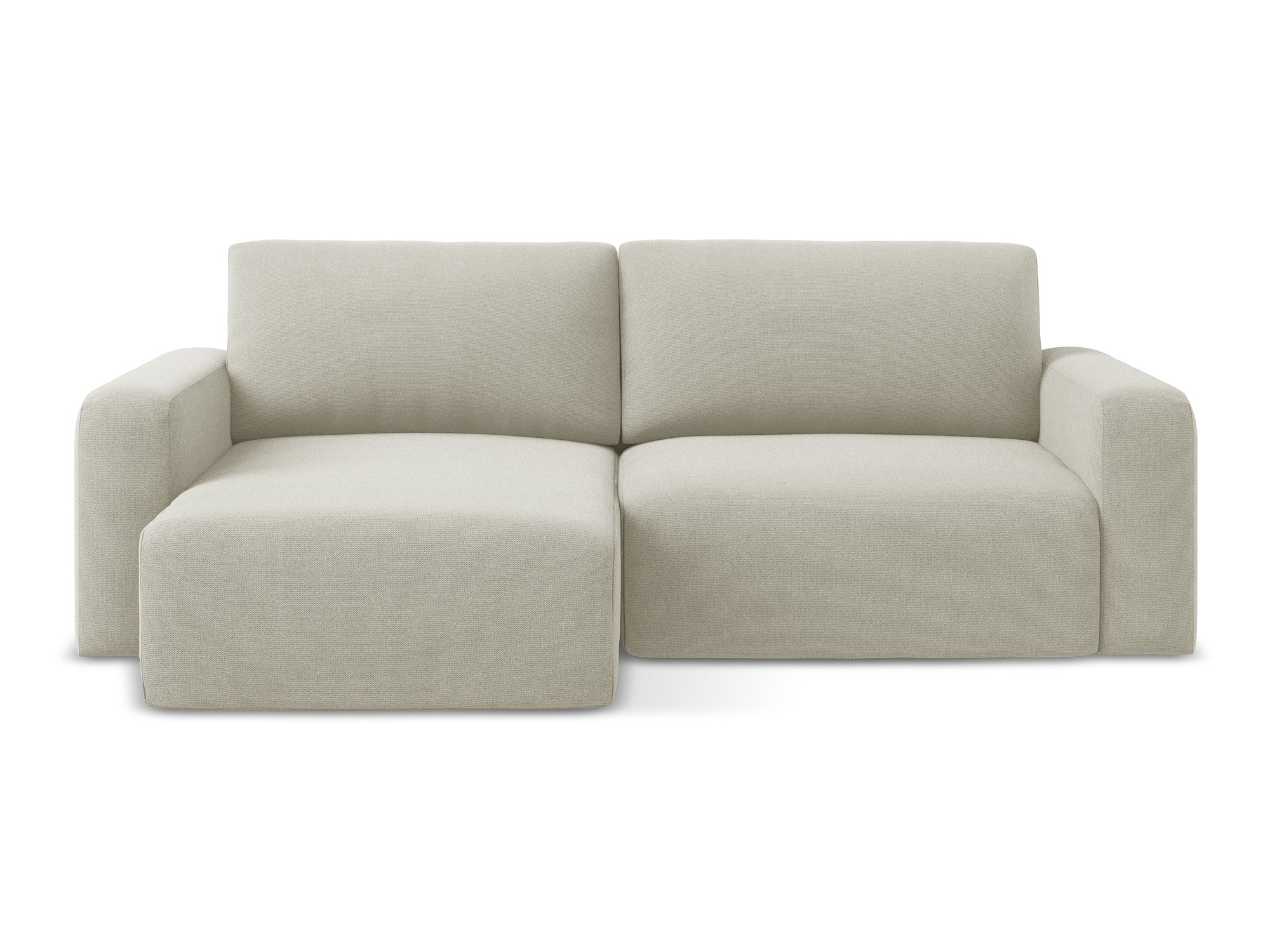 Linksseitiges Schlafsofa KONA in Hellbeige