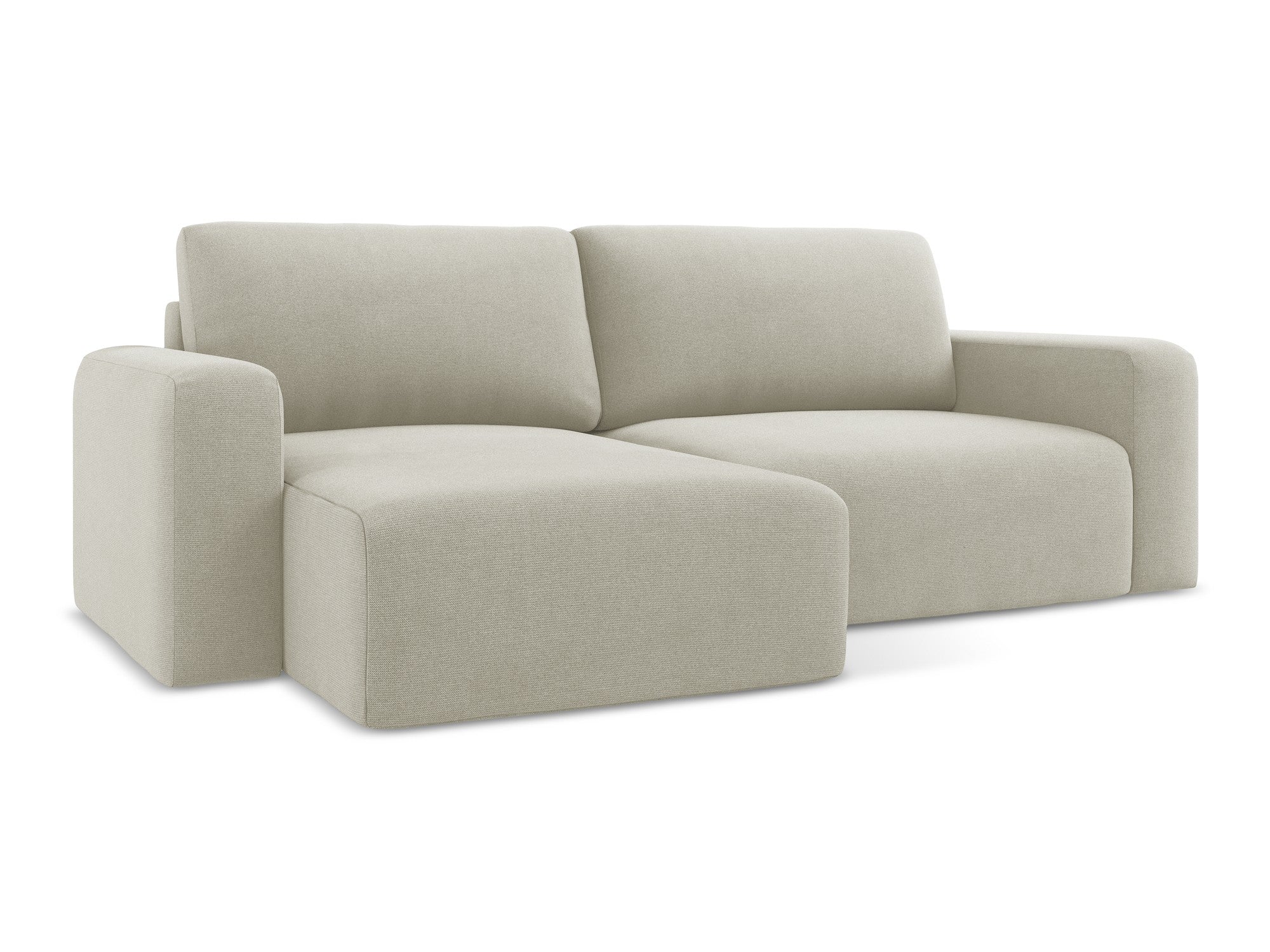 Linksseitiges Schlafsofa KONA in Hellbeige