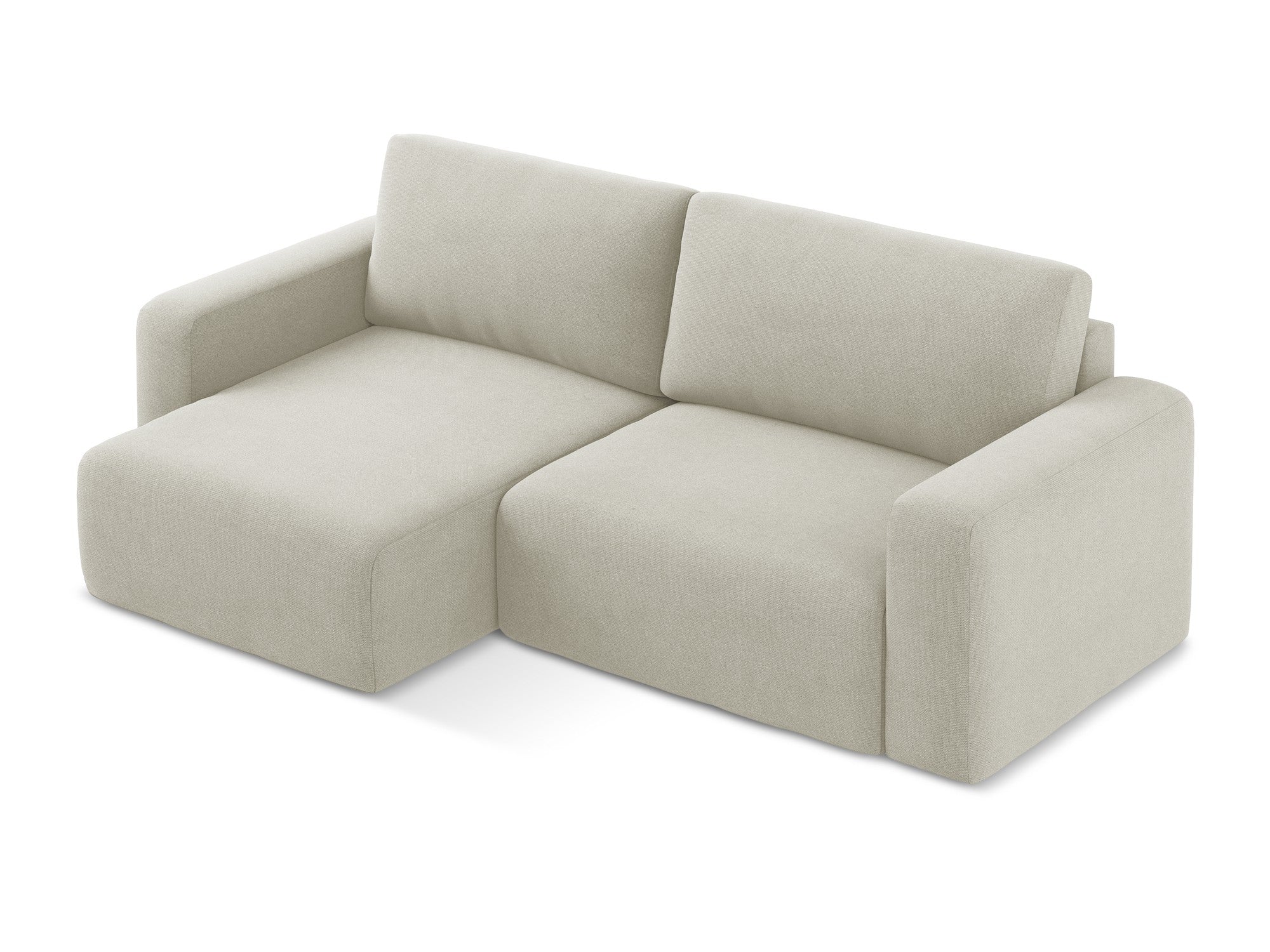 Linksseitiges Schlafsofa KONA in Hellbeige