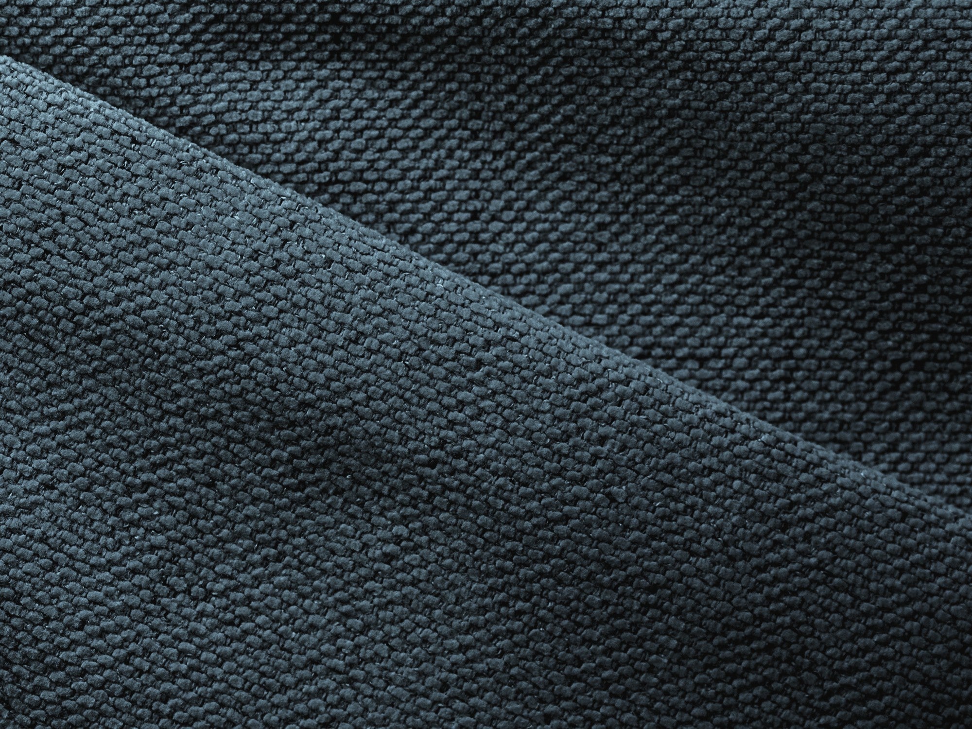 Rechtsseitige Schlafcouch KONA in Jeansblau