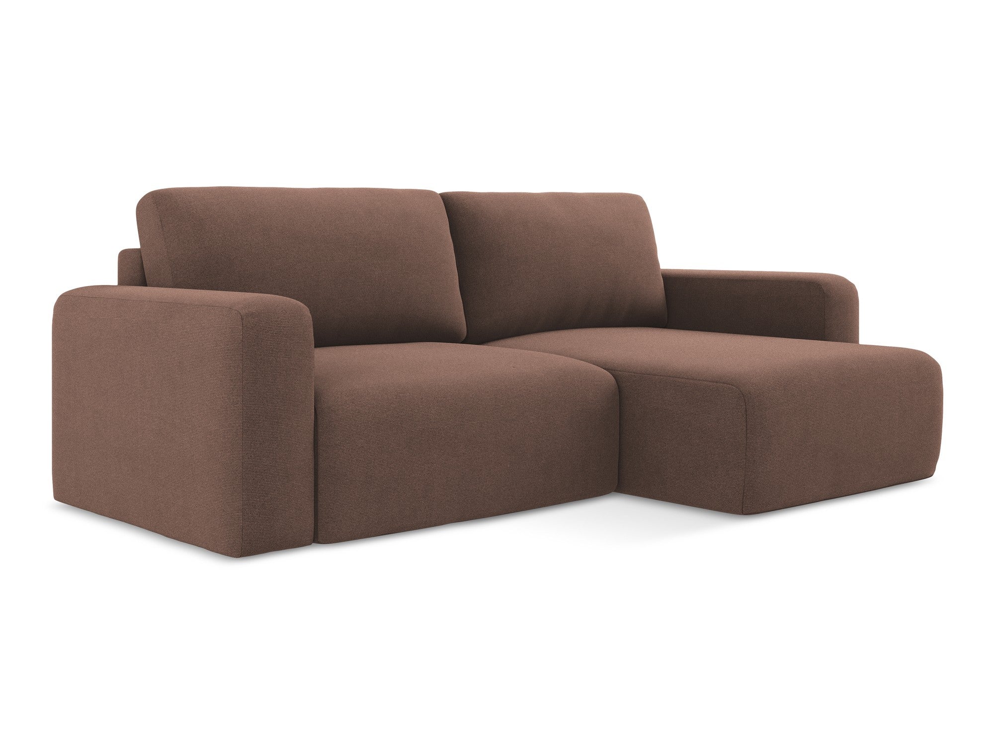 Narożnik prawostronny z funkcją spania KONA zgaszony róż