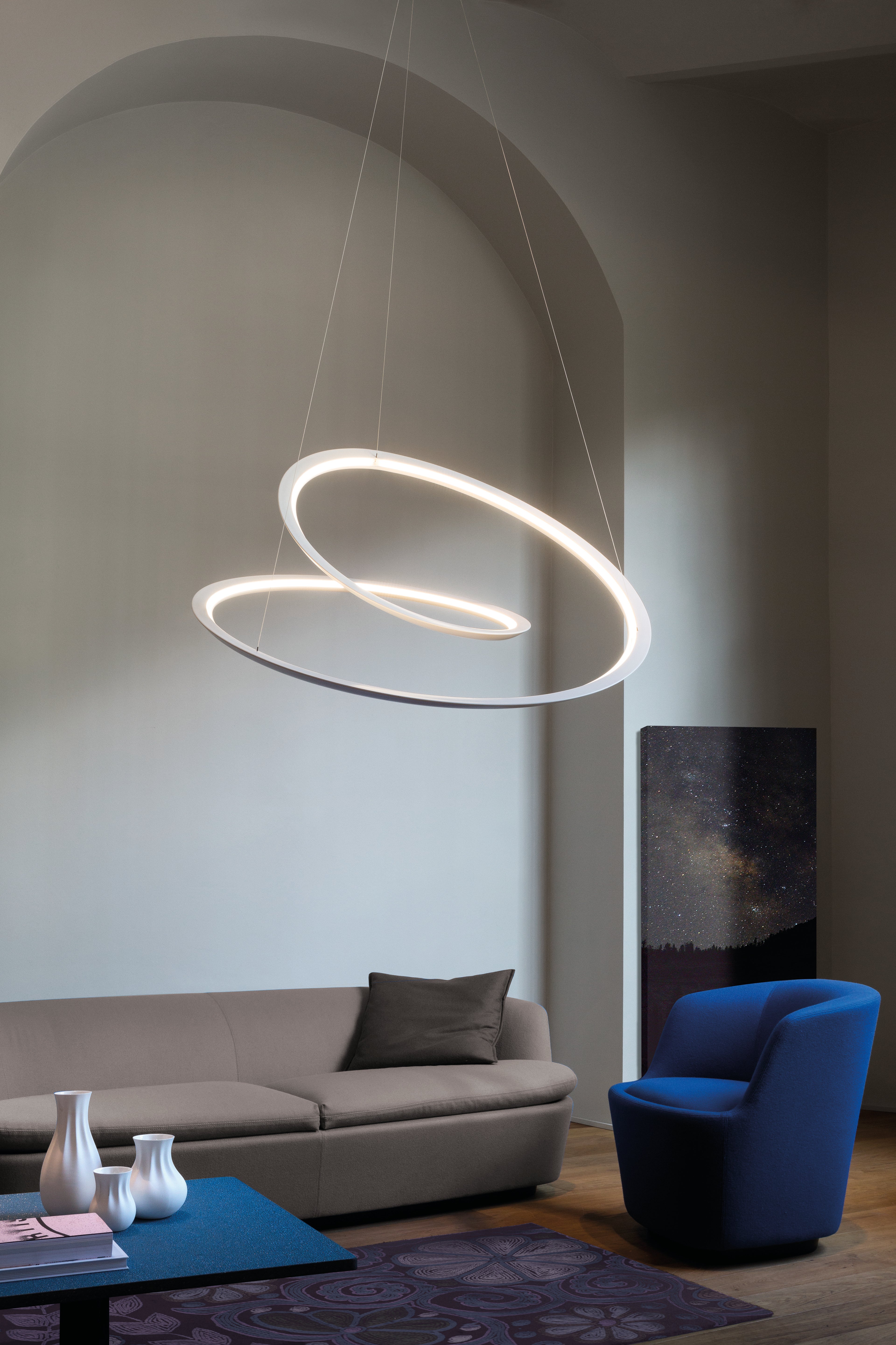 Lampa wisząca KEPLER biały