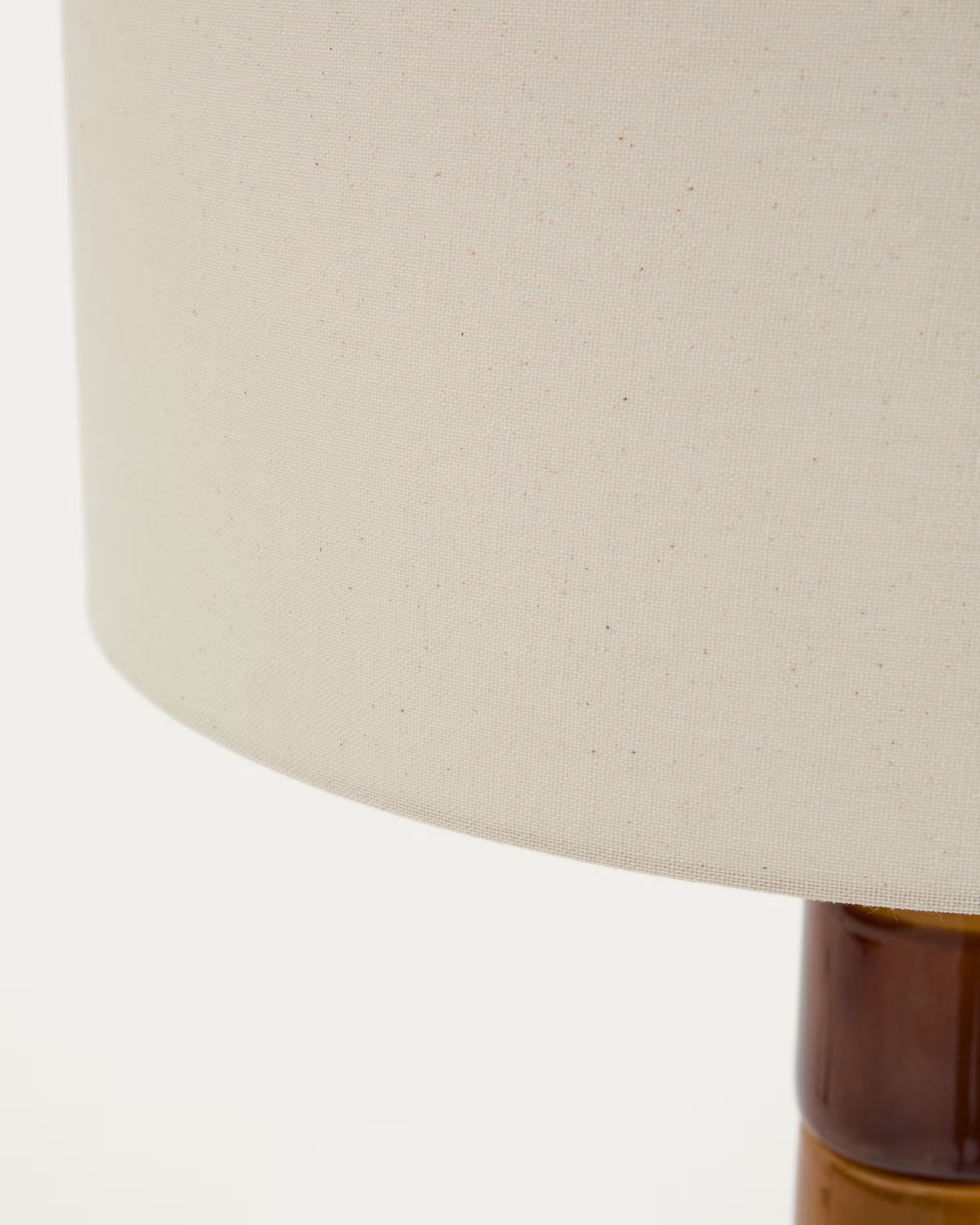 Lampa podłogowa MAVRAN brązowy z musztardowym
