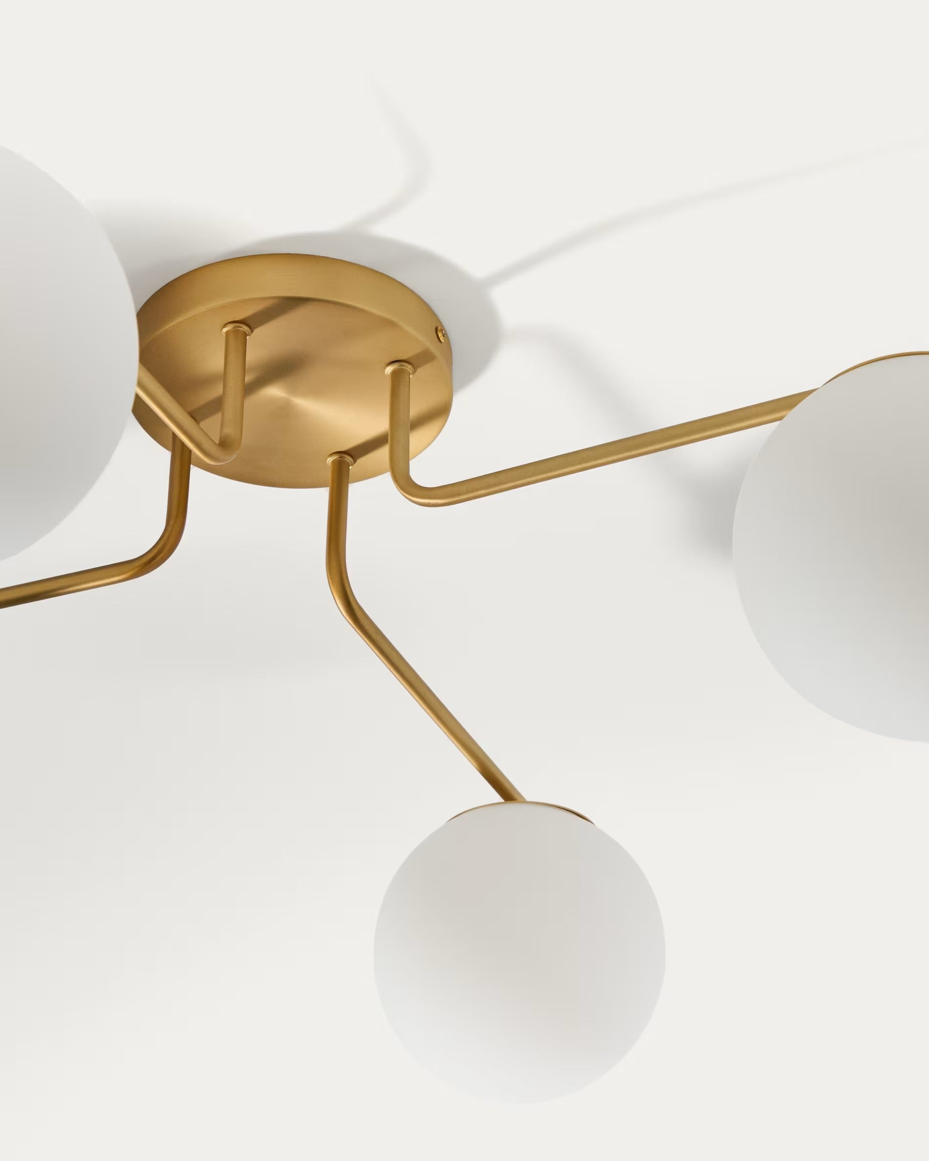 Lampa sufitowa czteropunktowa BRISIA szczotkowany mosiądz