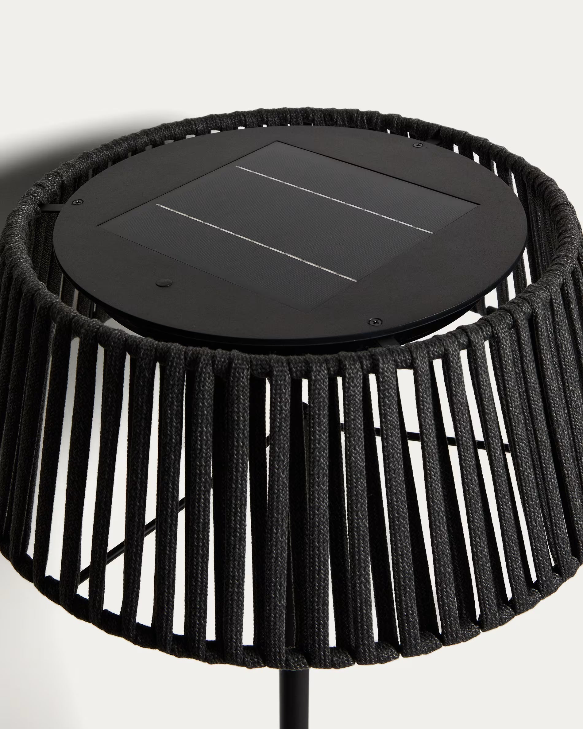 Lampa ogrodowa podłogowa solarna ALDET czarny