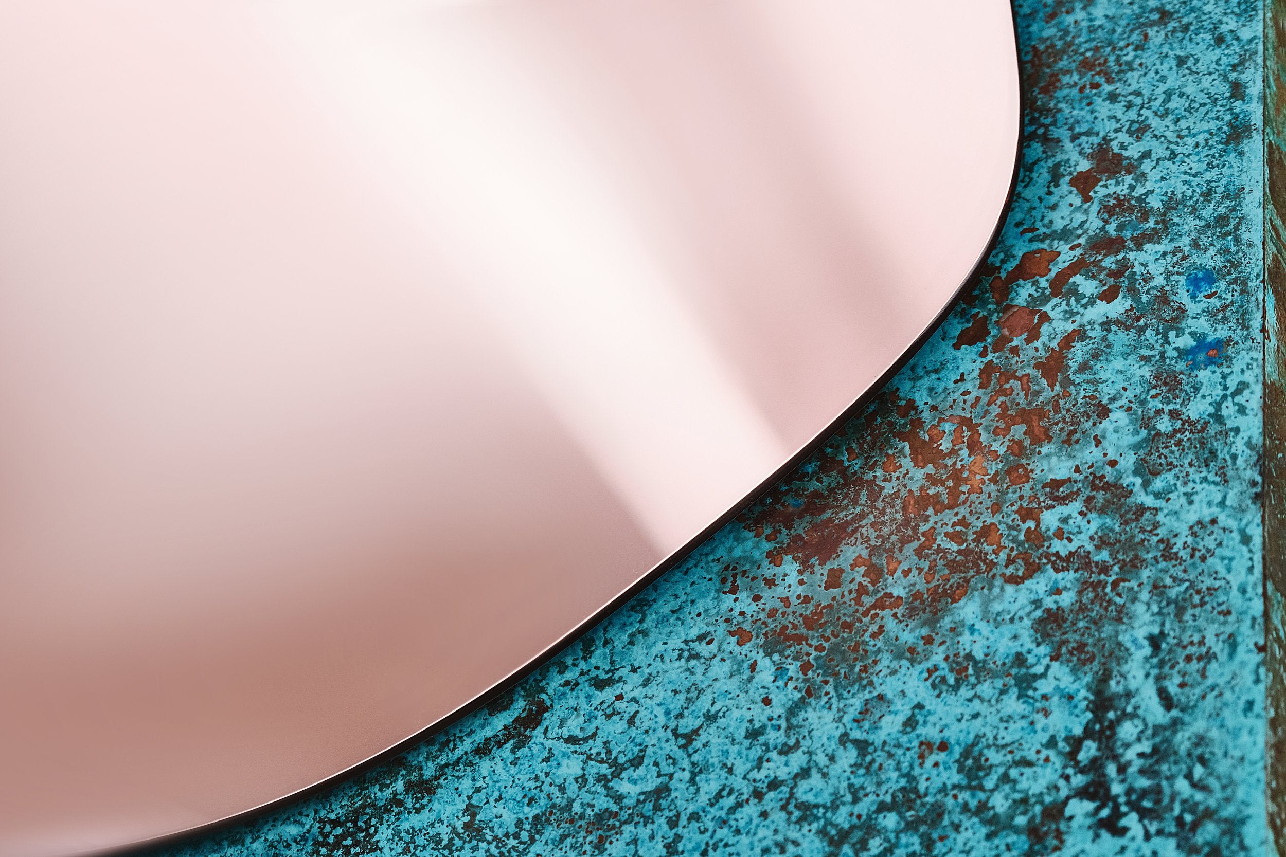 LAKE 3 Mirror - LIMITED EDITION oxidized copper