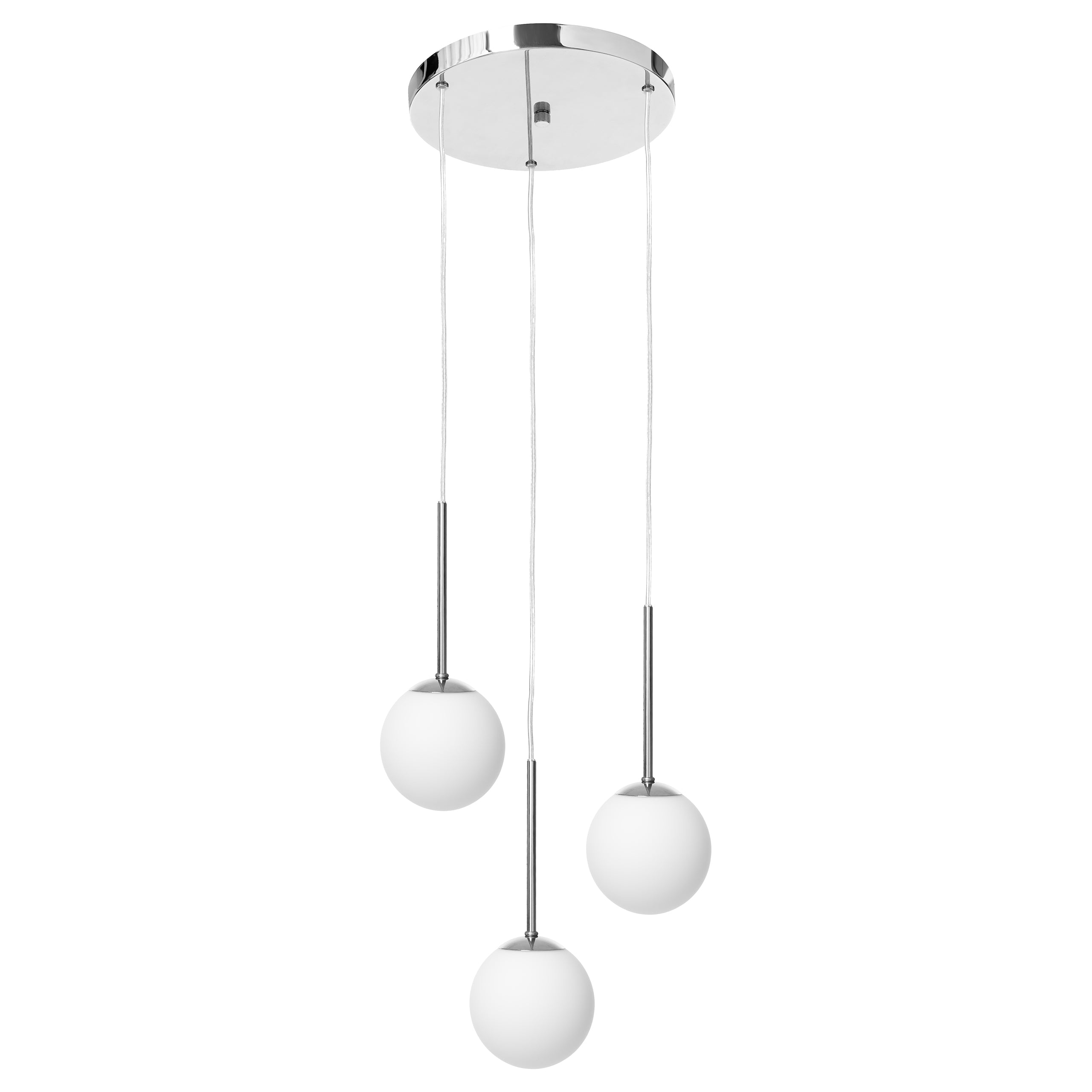 Lampa wisząca trzypunktowa LAMIA chrom