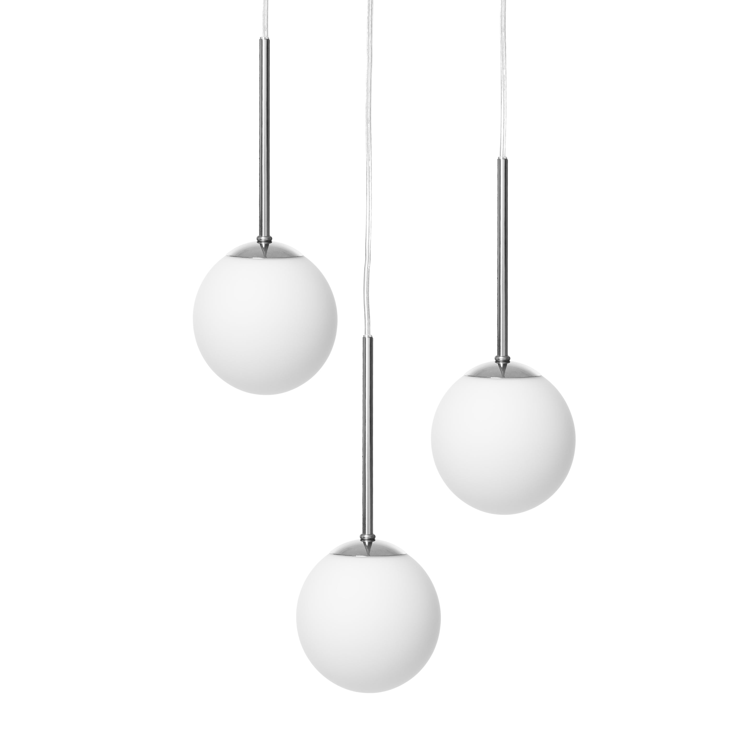 Lampa wisząca trzypunktowa LAMIA chrom