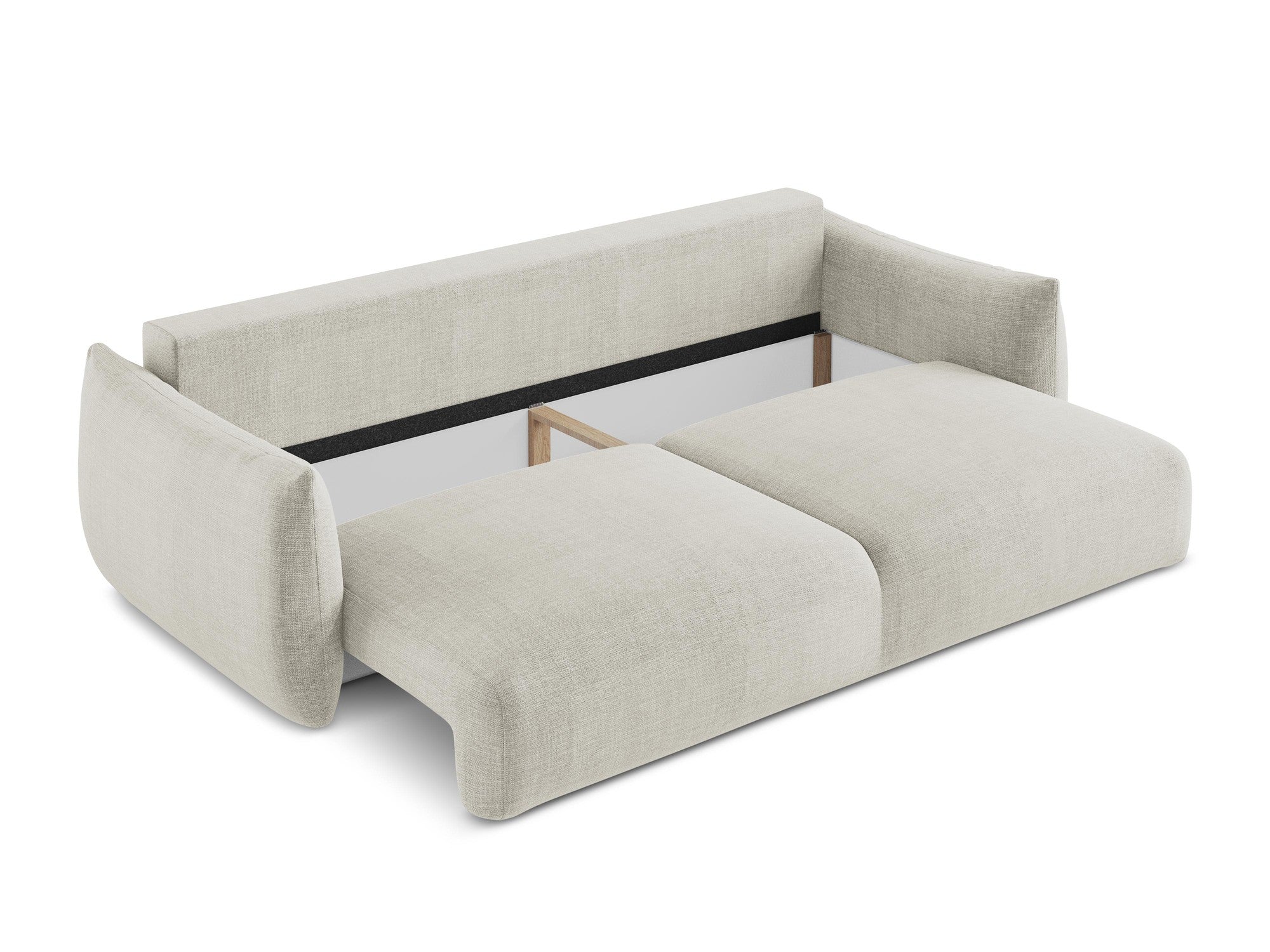 3-Seater Sofa with Sleeping Function LEILA Light Beige
