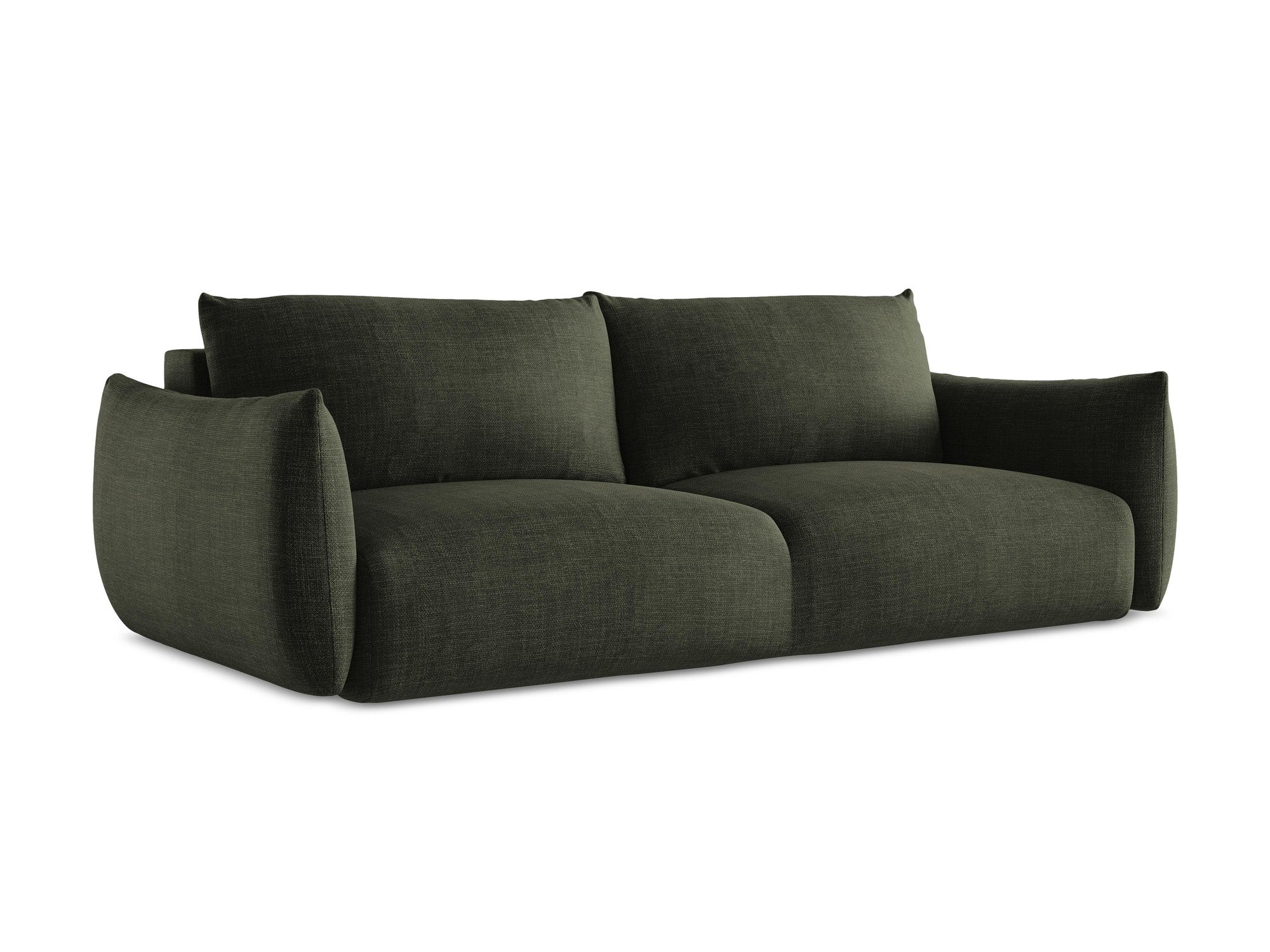 3-Seater Sofa with Sleeping Function LEILA Olive Green