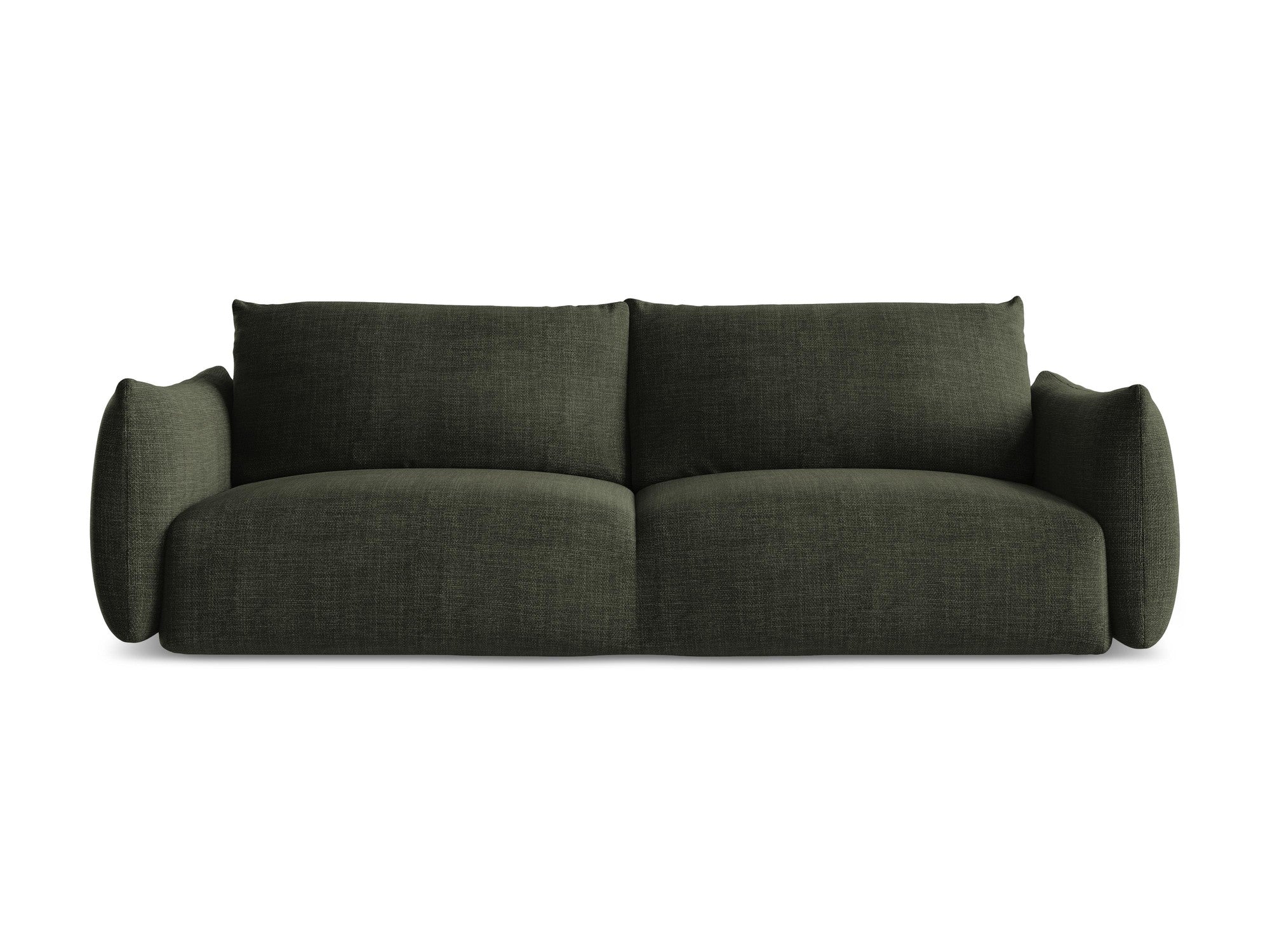 3-Seater Sofa with Sleeping Function LEILA Olive Green