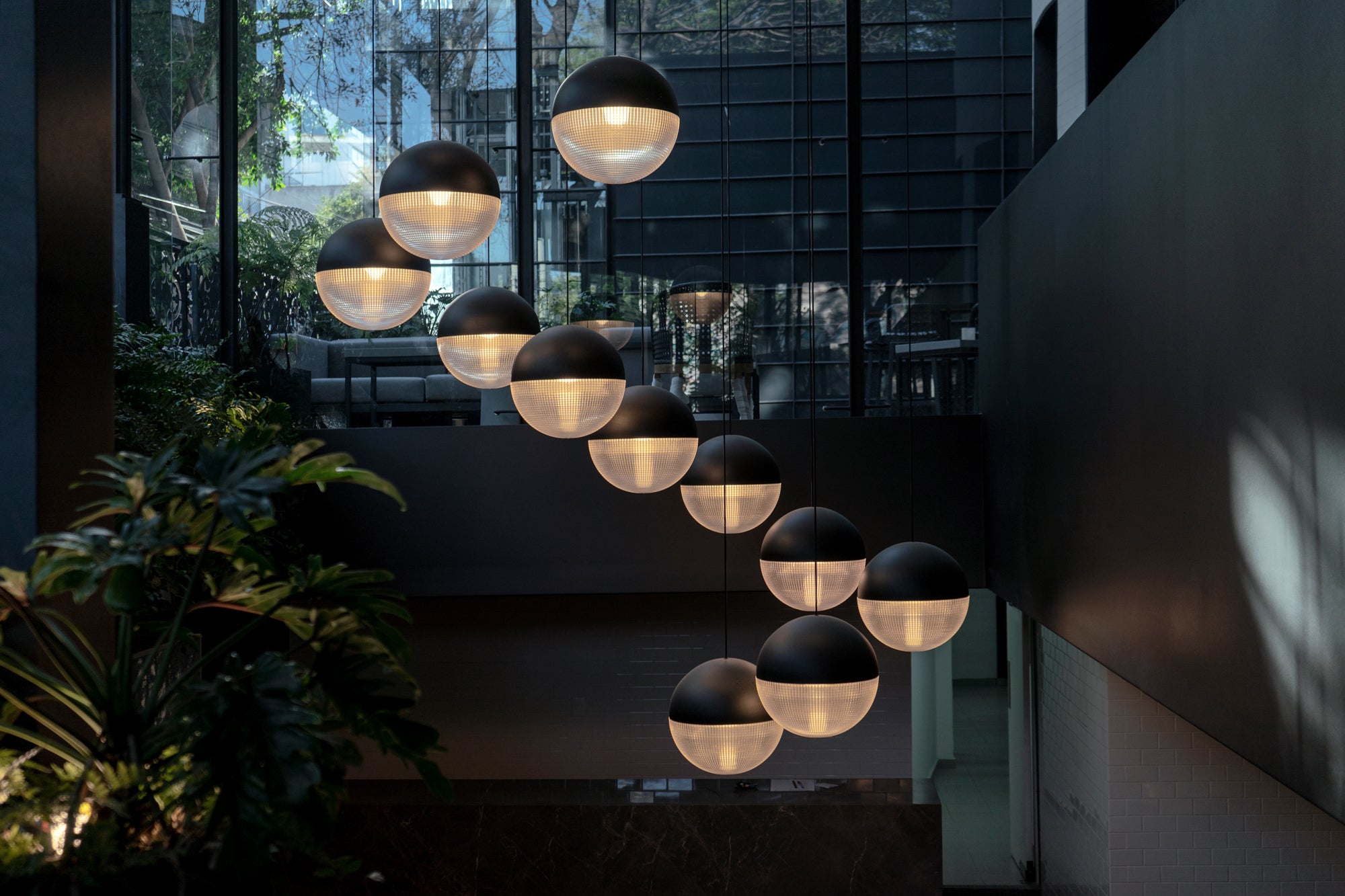 Lampa wisząca LENS FLAIR mosiężny