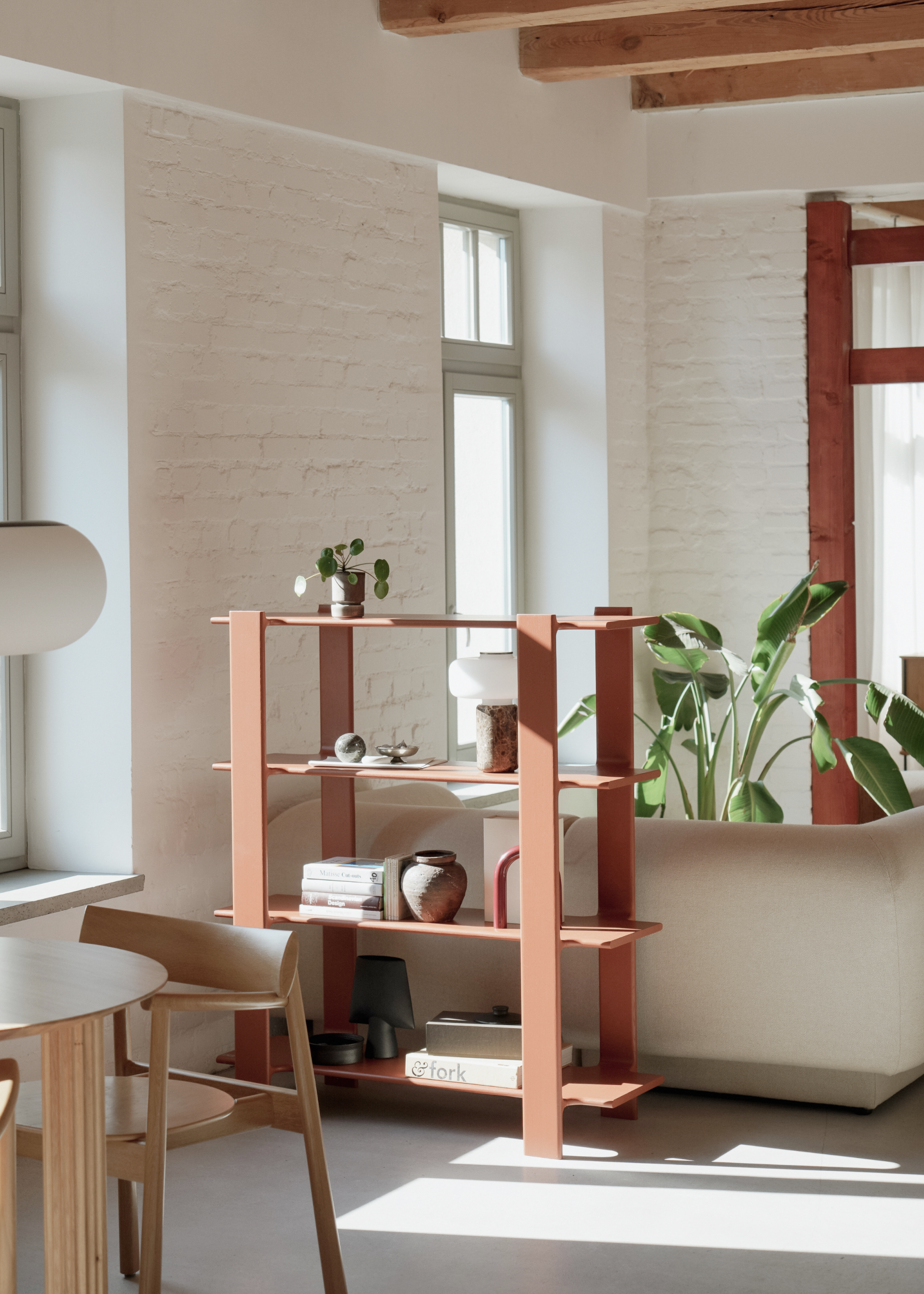 Regał LIGO hebanowe drewno dębowe