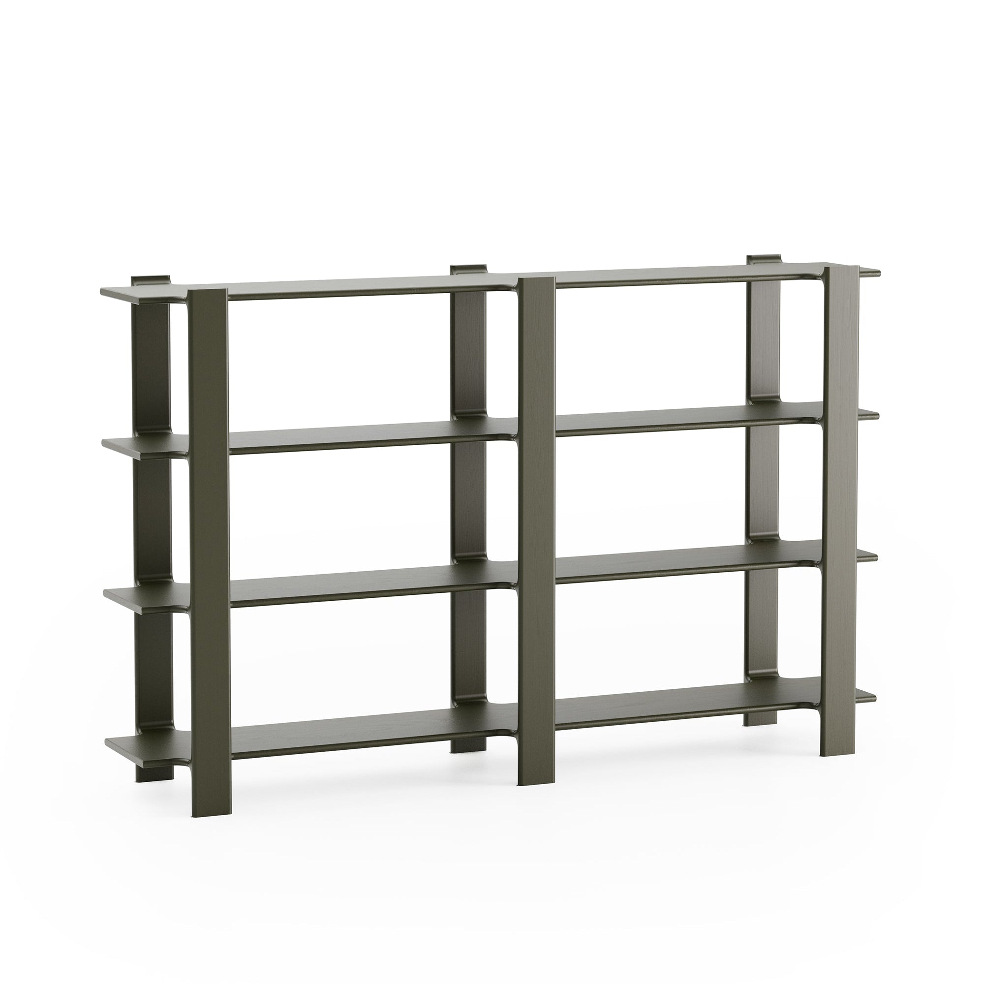 Regał LIGO DUO zielone drewno dębowe