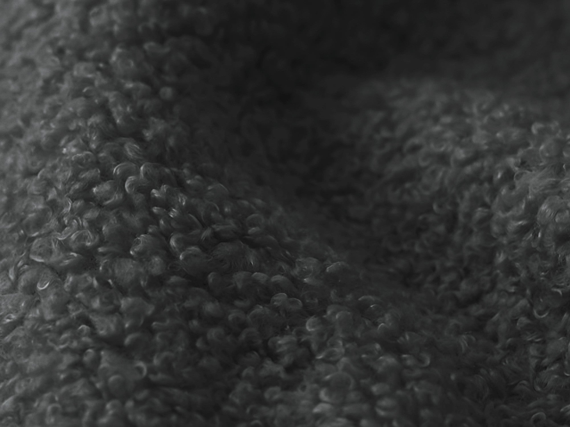 Sofa 3-osobowa z funkcją spania LOHI ciemnoszary boucle