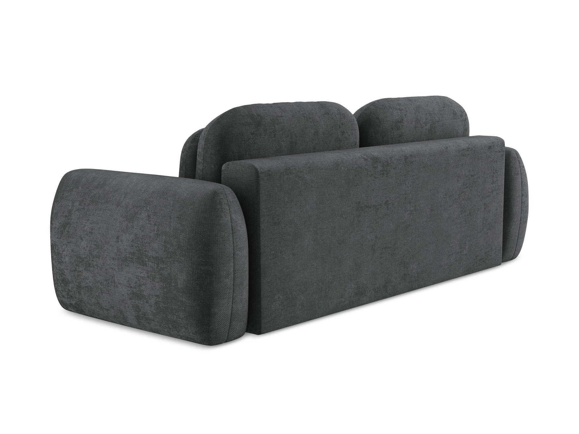 3-Seater Sofa with Sleeping Function LOHI Dark Gray Chenille