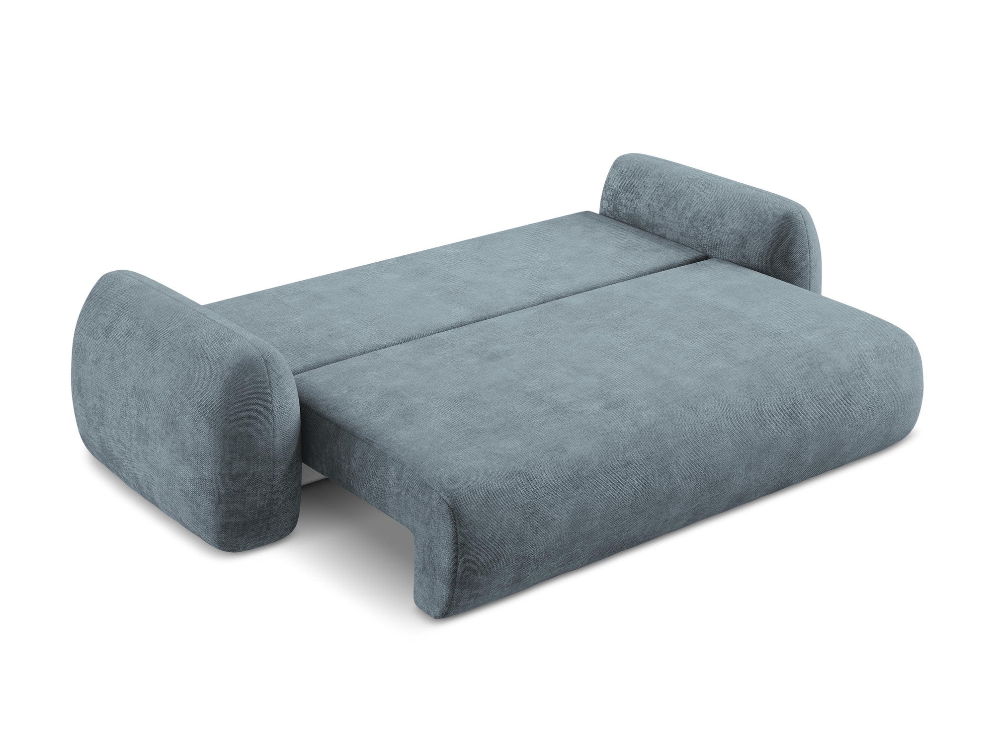 3-Seater Sofa with Sleeping Function LOHI Denim Blue Chenille