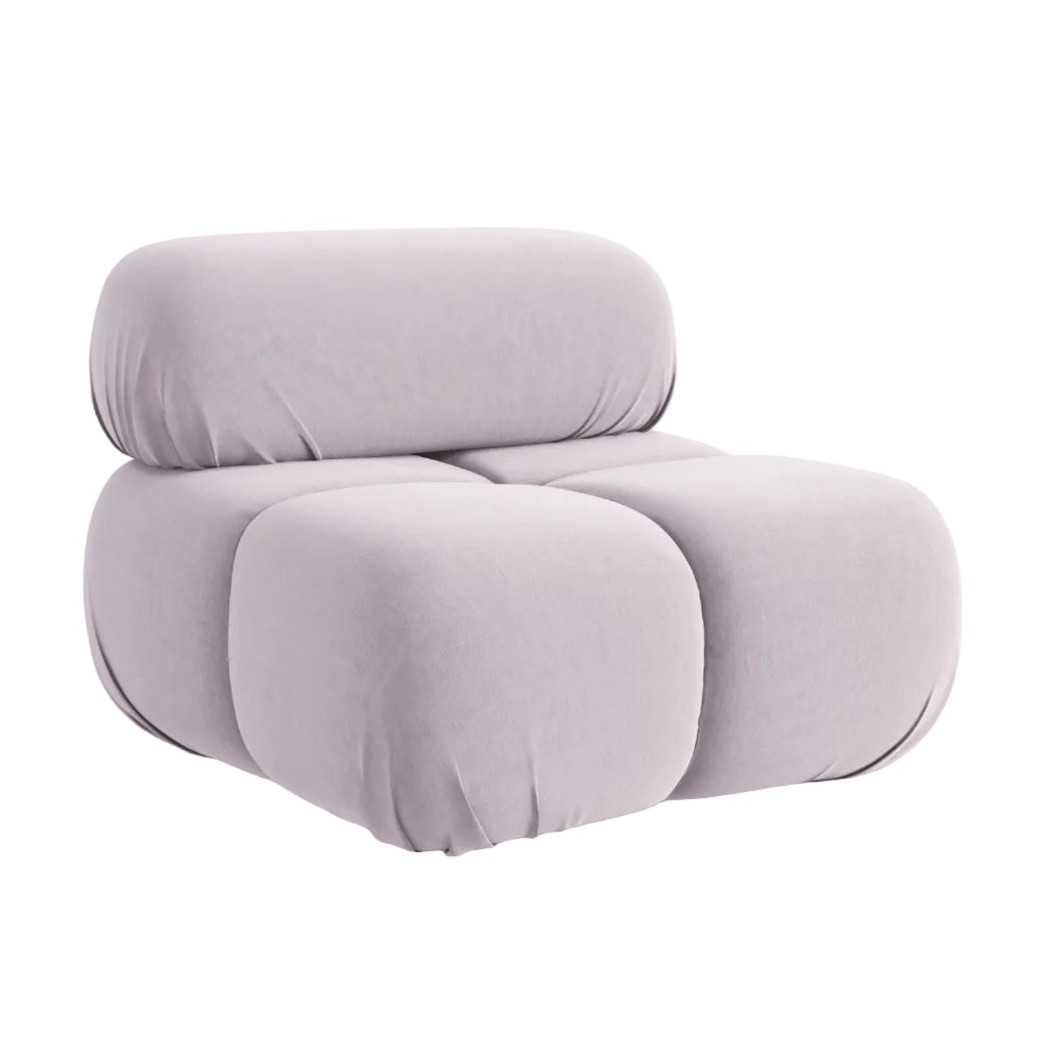 Armchair / velvet module LOKUA lavender