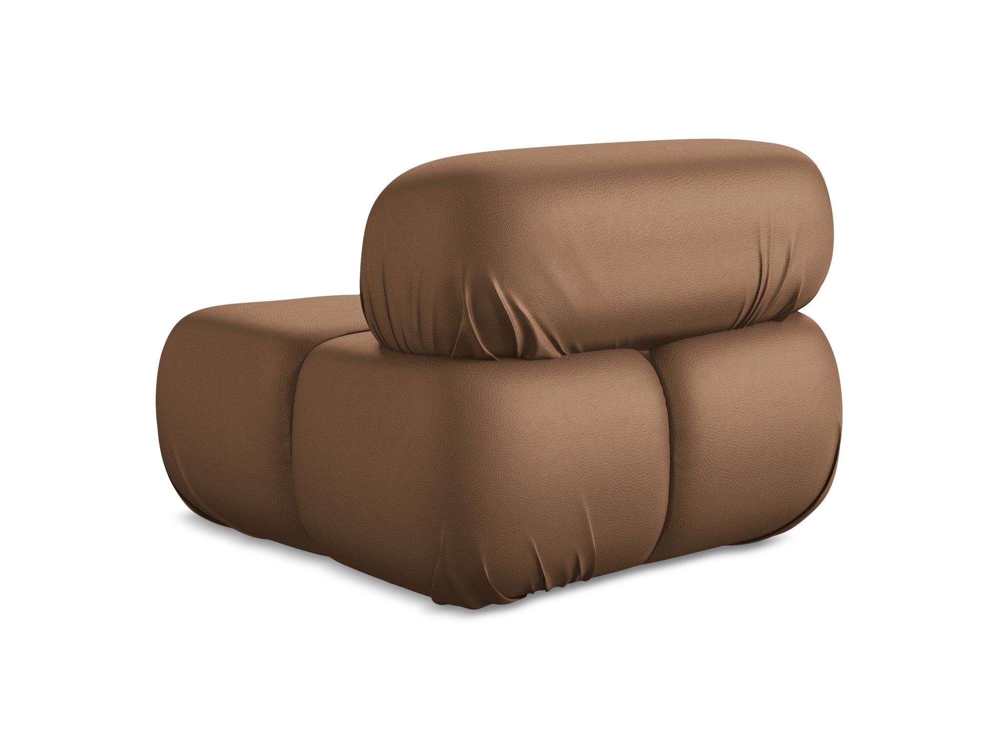 Sessel / Modul LOKUA schokoladenbraunes Kunstleder