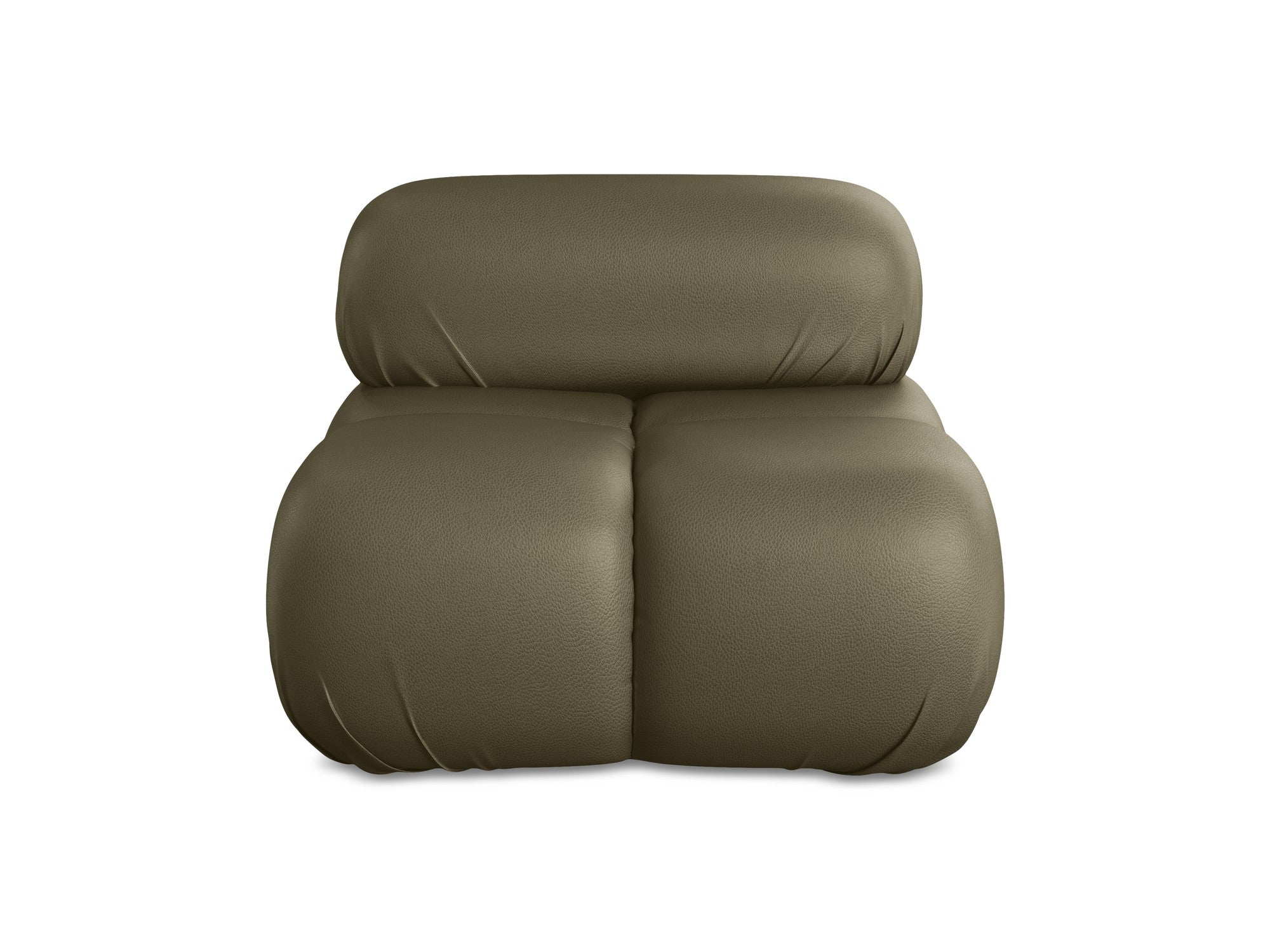 Sessel / Modul LOKUA olivgrünes Kunstleder