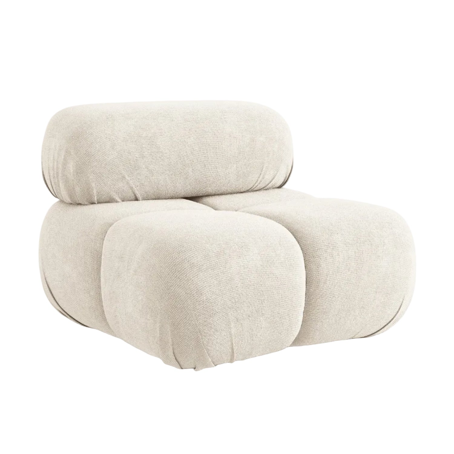 Armchair / module LOKUA light beige chenille