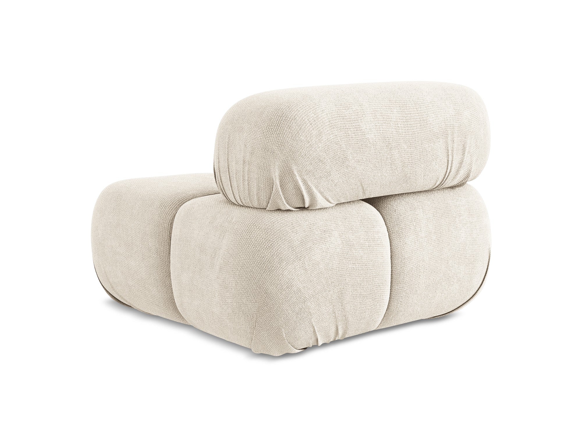 Armchair / module LOKUA light beige chenille