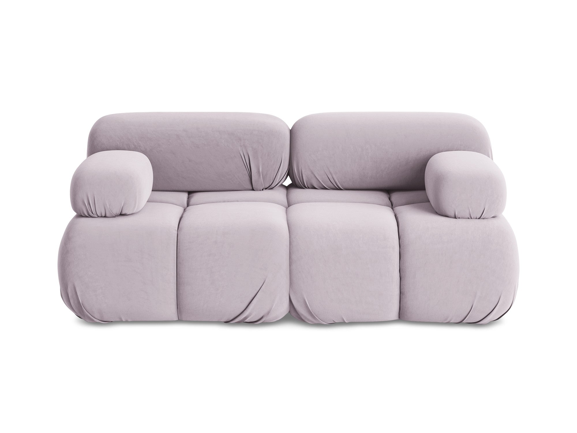 Modulares Samtsofa für 2 Personen LOKUA in Lavendel