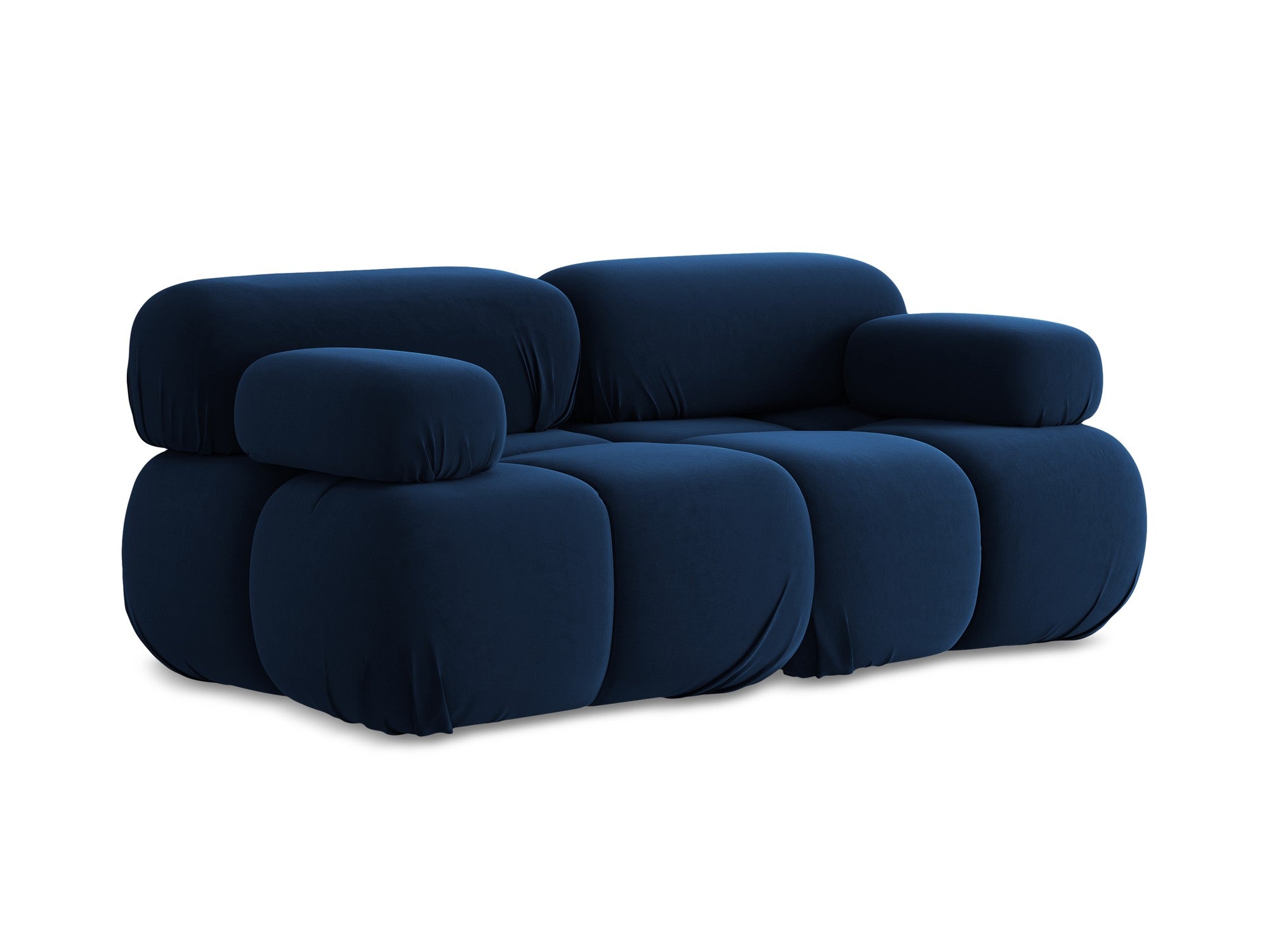 Sofa modulare aus Samt für 2 Personen LOKUA königsblau