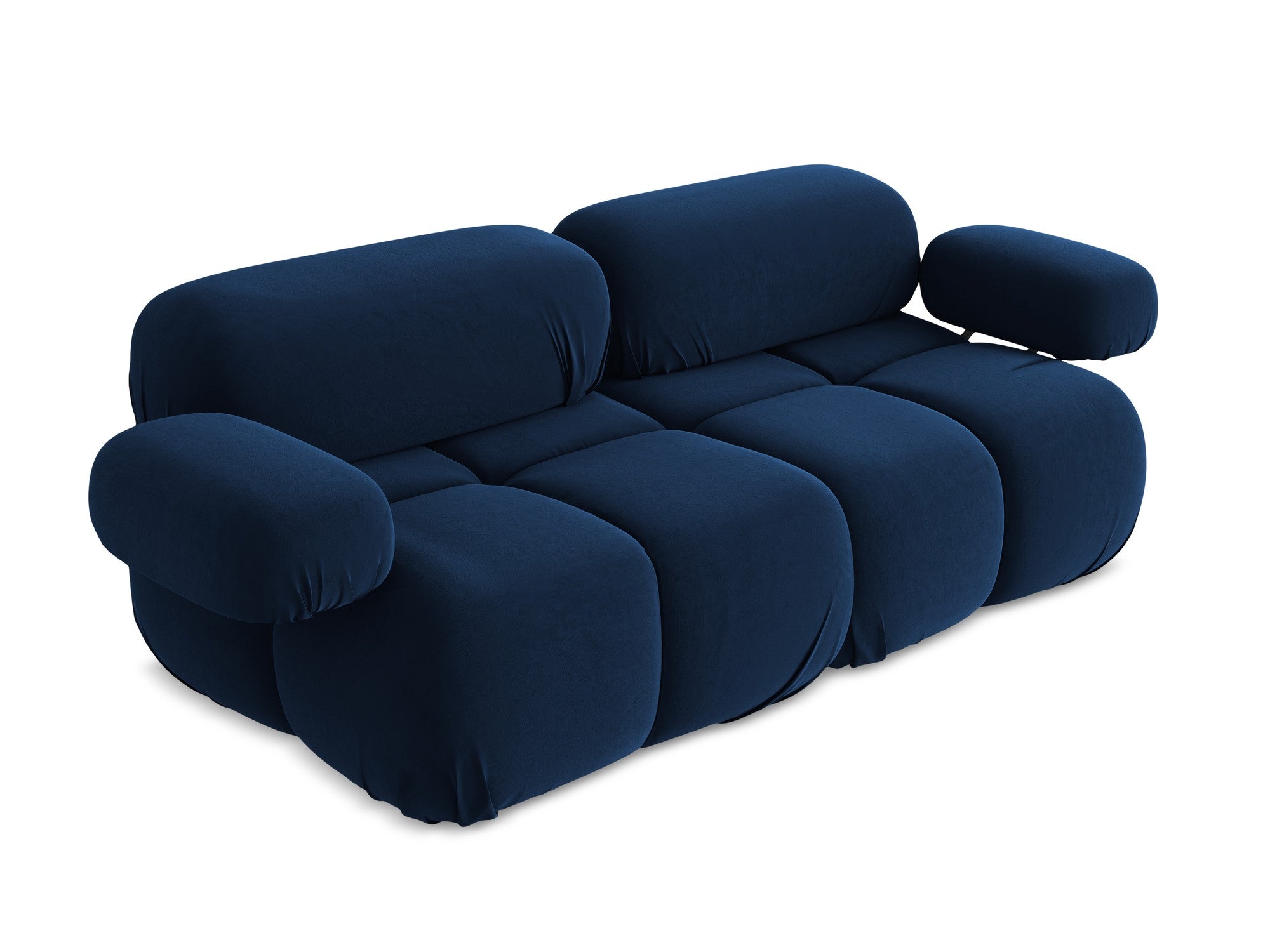 Sofa modulare aus Samt für 2 Personen LOKUA königsblau