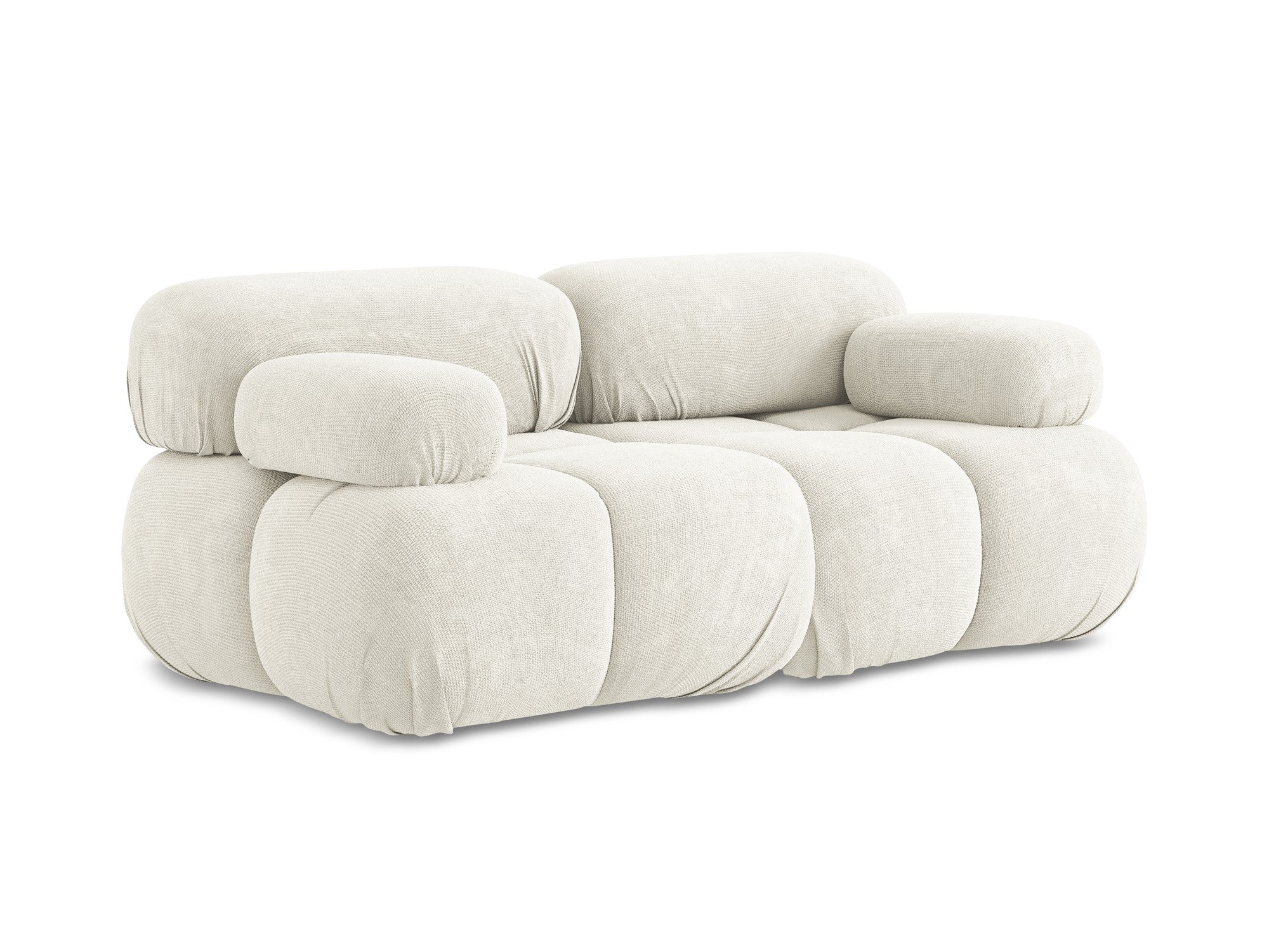 Sofa modułowa 2-osobowa LOKUA biały szenil