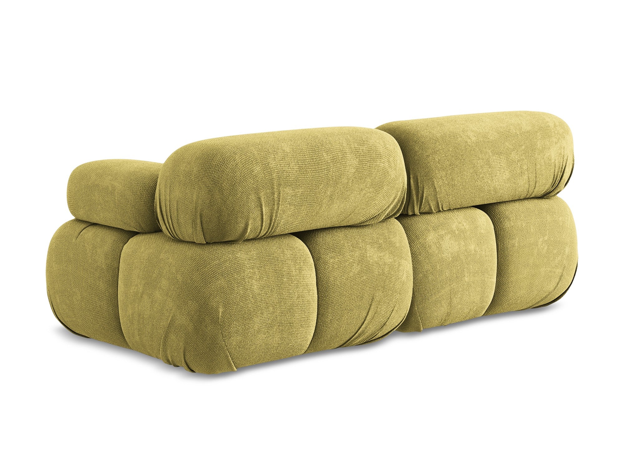 Modulares 2-Sitzer-Sofa LOKUA limonengrün Chenille