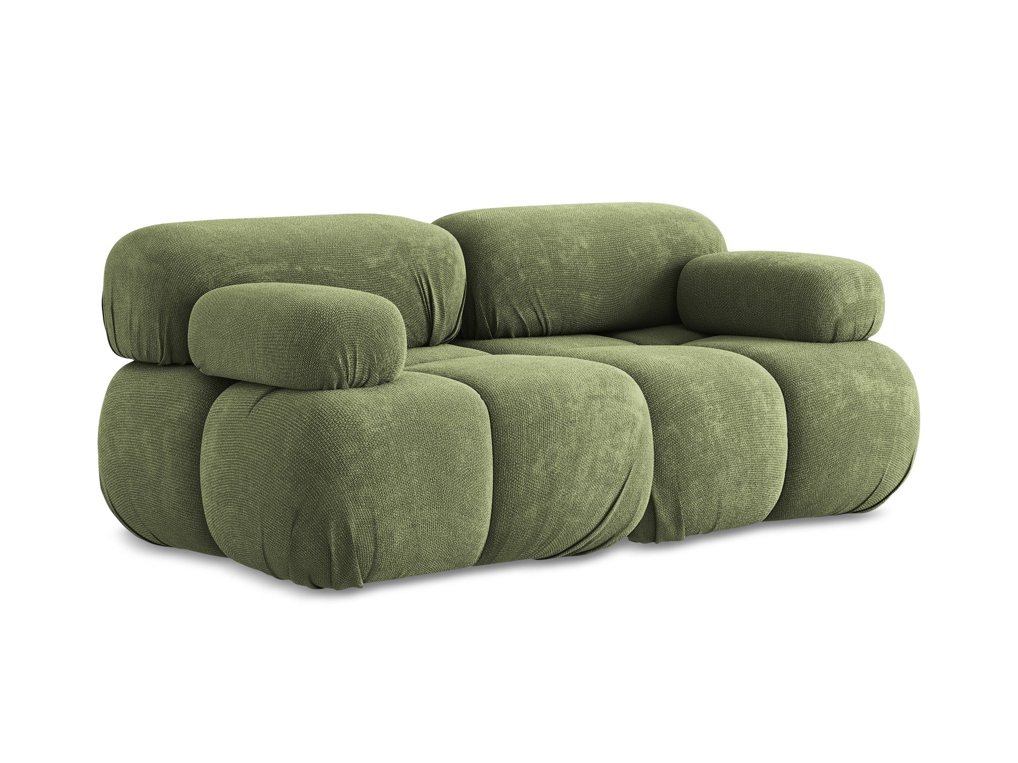 Sofa modułowa 2-osobowa LOKUA zielony szenil