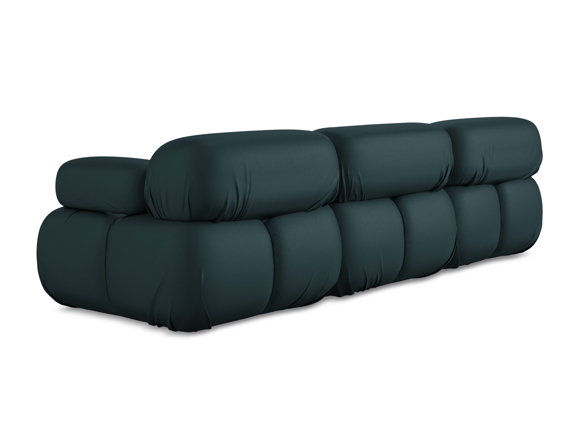 Modulares 3-Sitzer-Sofa LOKUA aus marineblauer Kunstleder