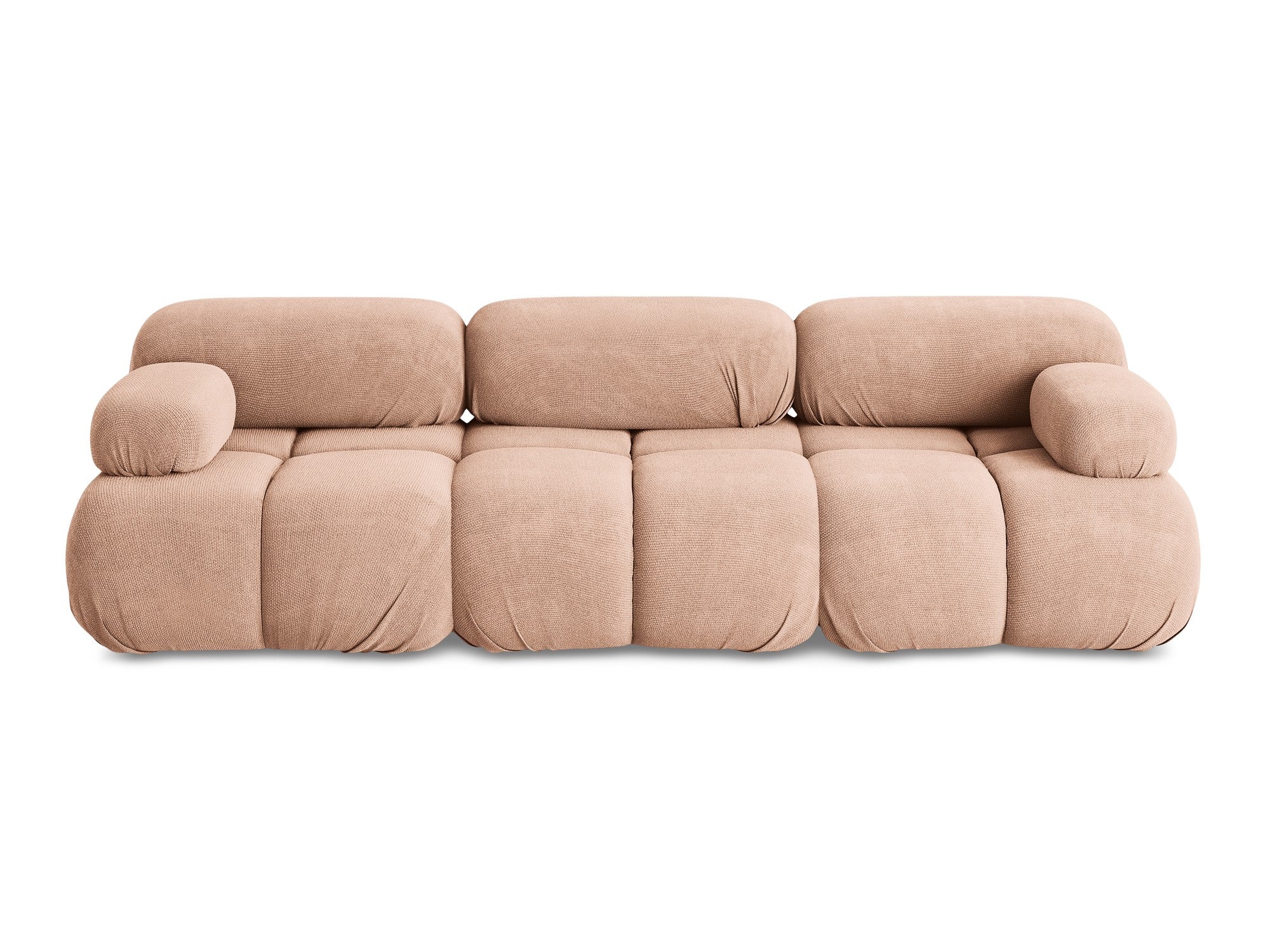 Sofa modułowa 3-osobowa LOKUA brzoskwiniowy szenil