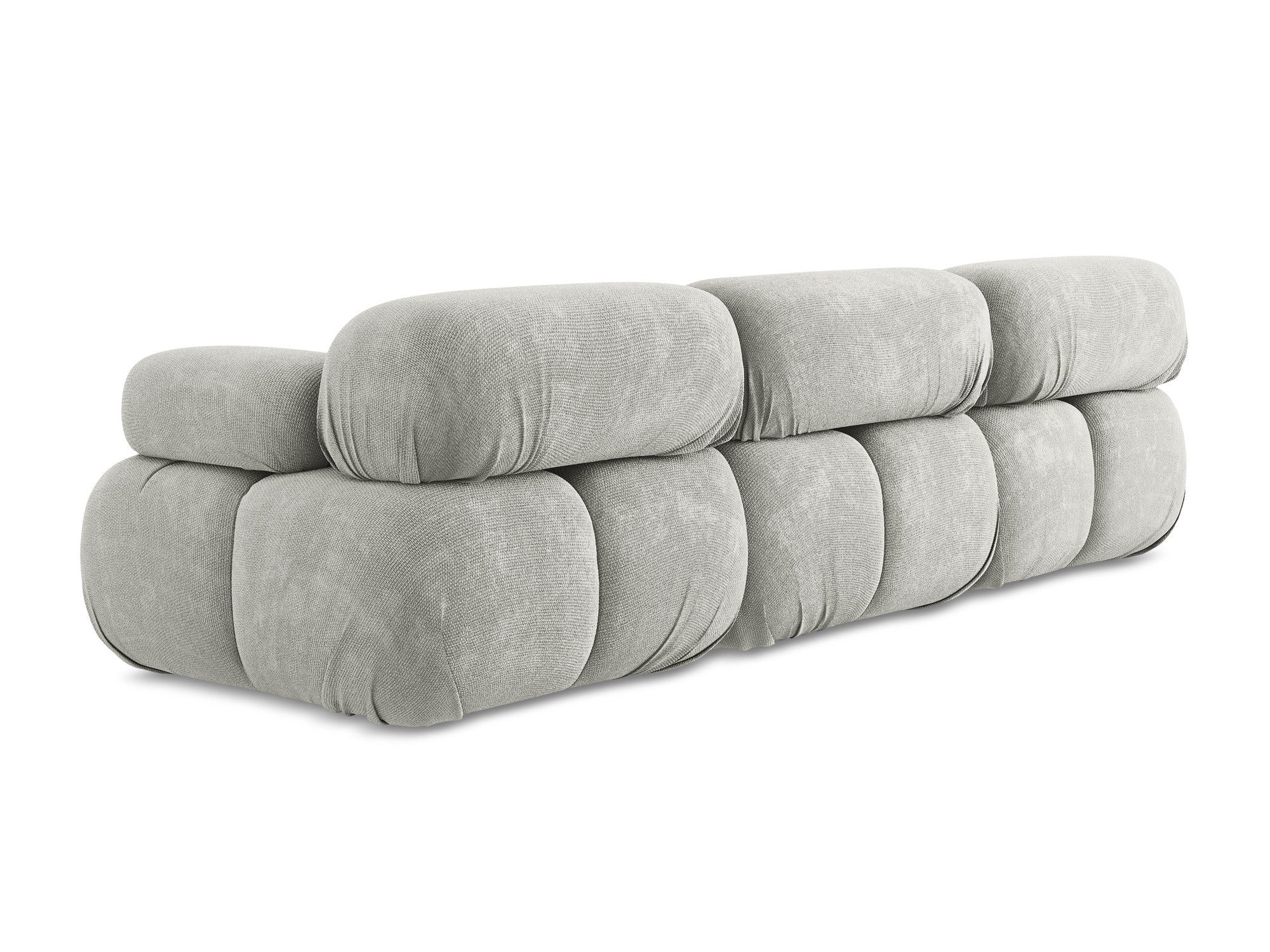 Modular 3-Seater Sofa LOKUA Light Gray Chenille