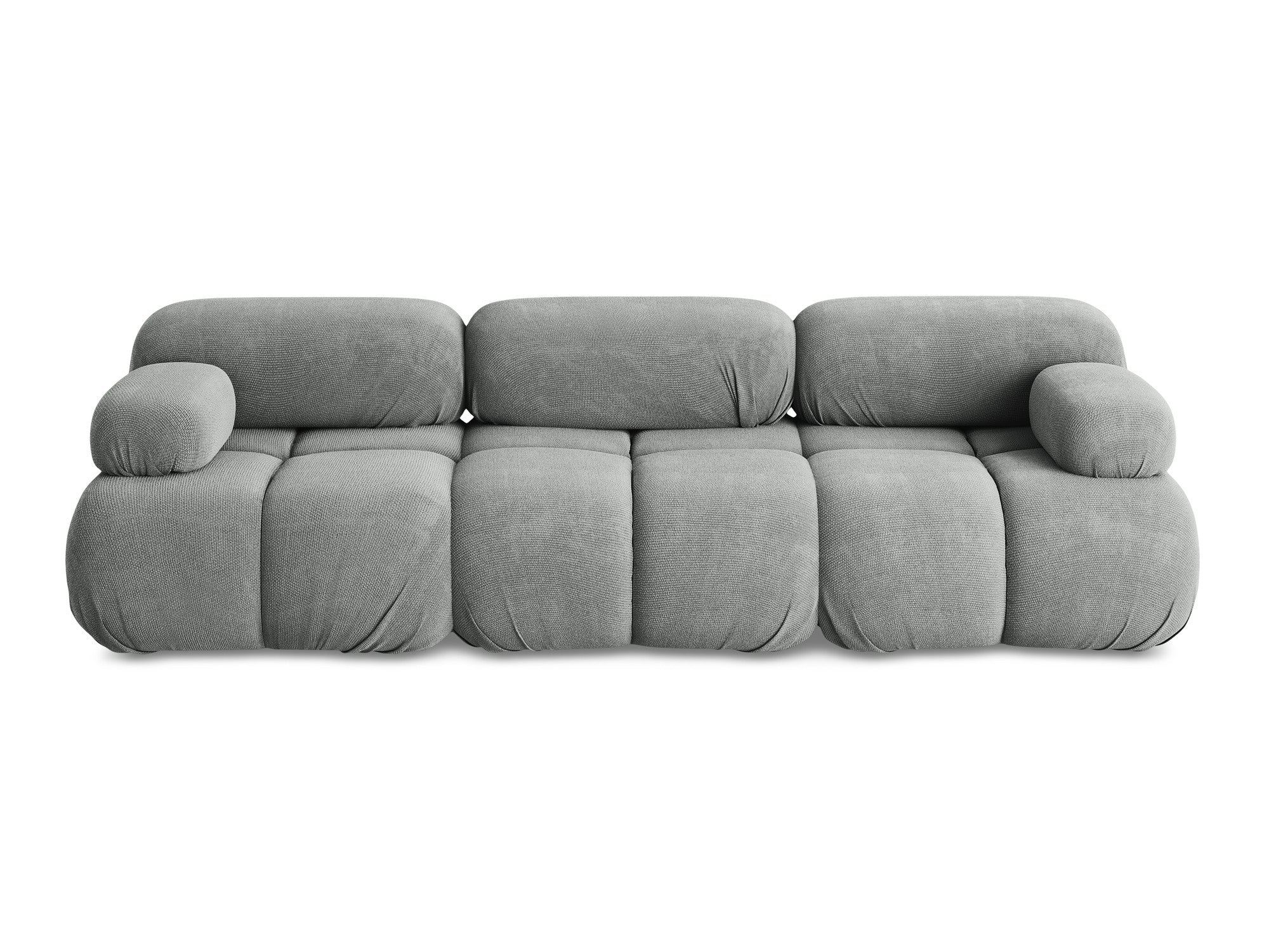 Modulares 3-Sitzer-Sofa LOKUA graues Chenille