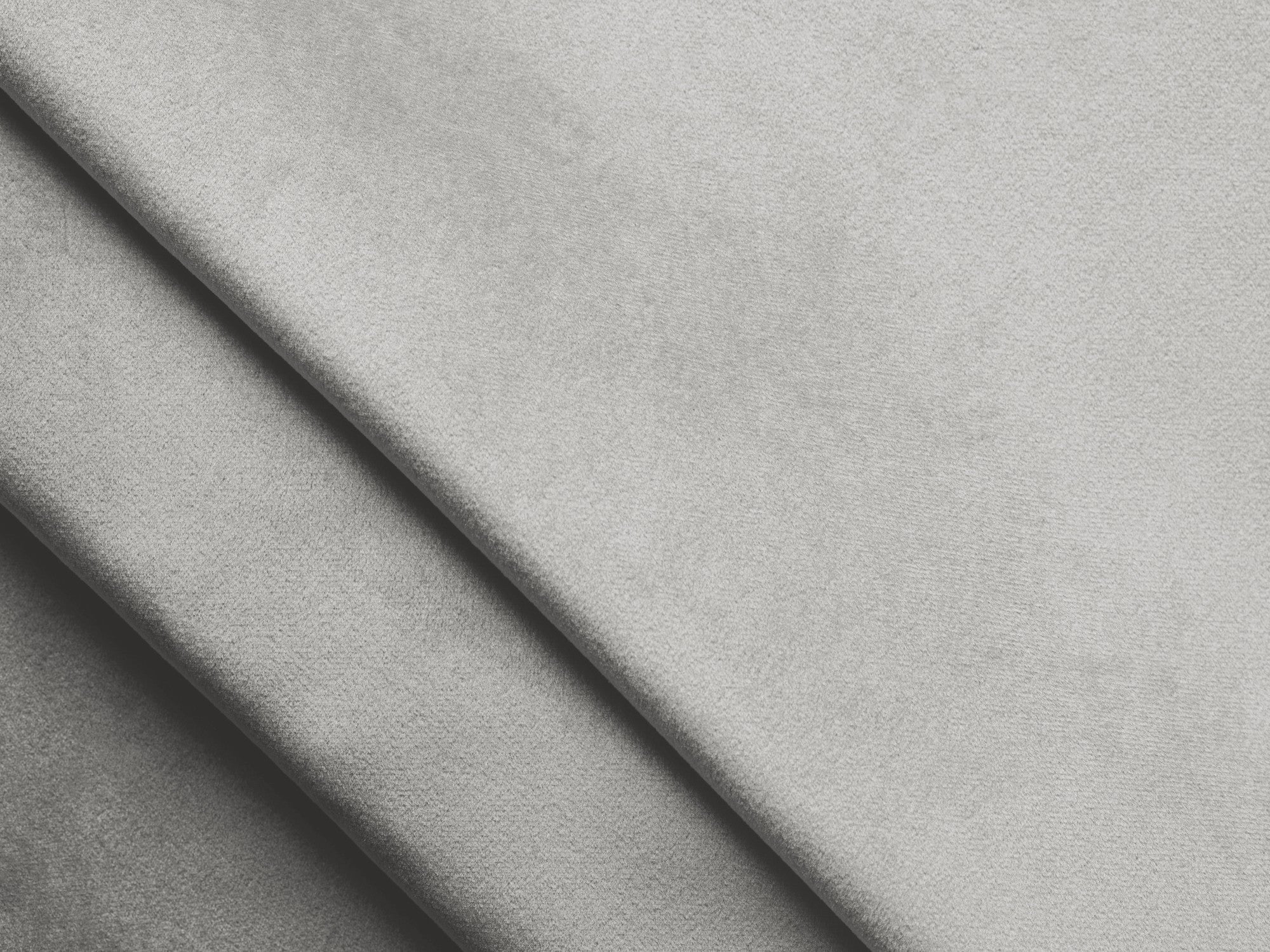 Modularer Samt-Ecksofa LOKUA in Silber