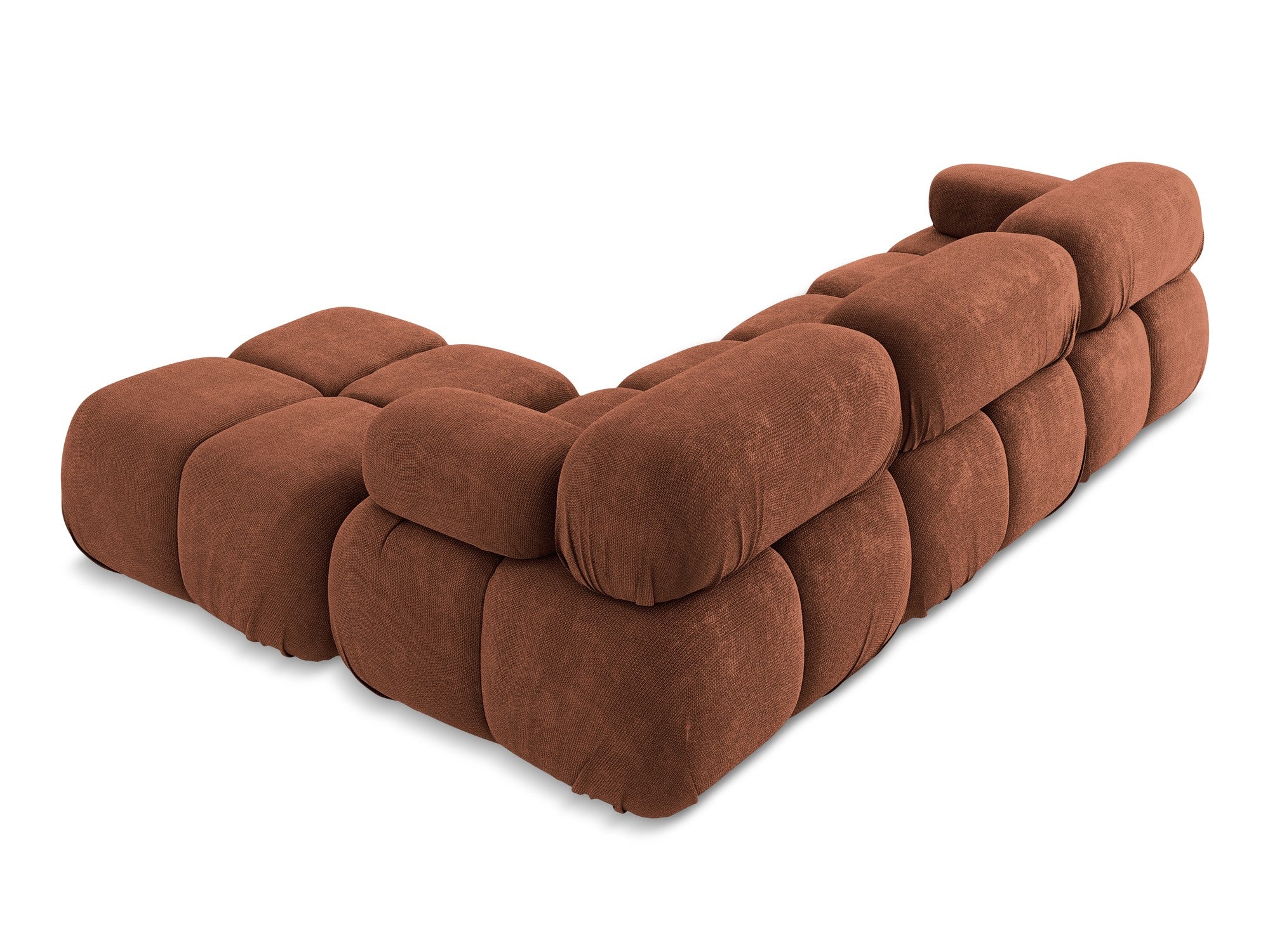 Modularer Ecksofa LOKUA Terrakotta Chenille