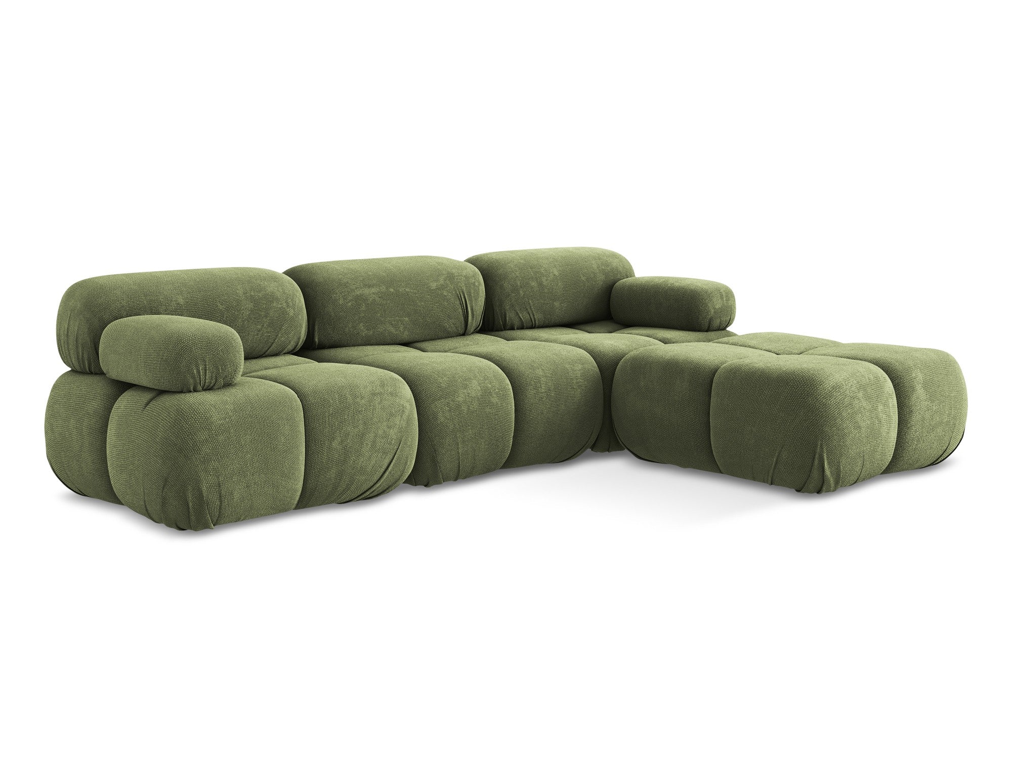 Modularer Universalecksofa LOKUA grün Chenille