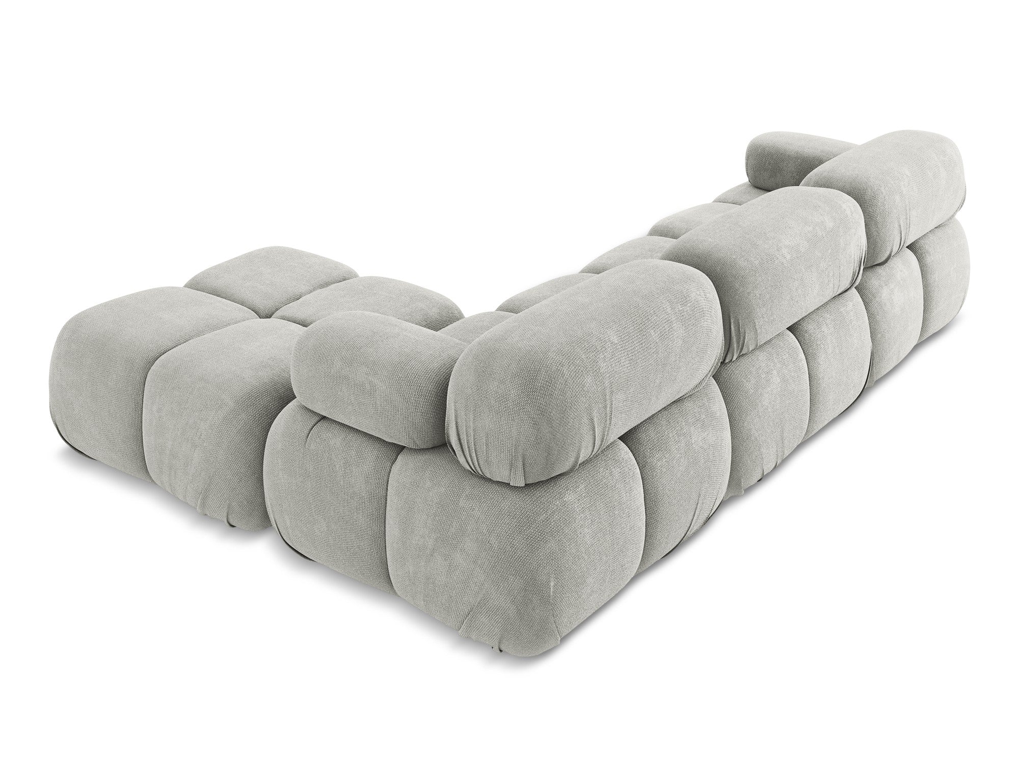 Modularer Ecksofa LOKUA hellgrau Chenille