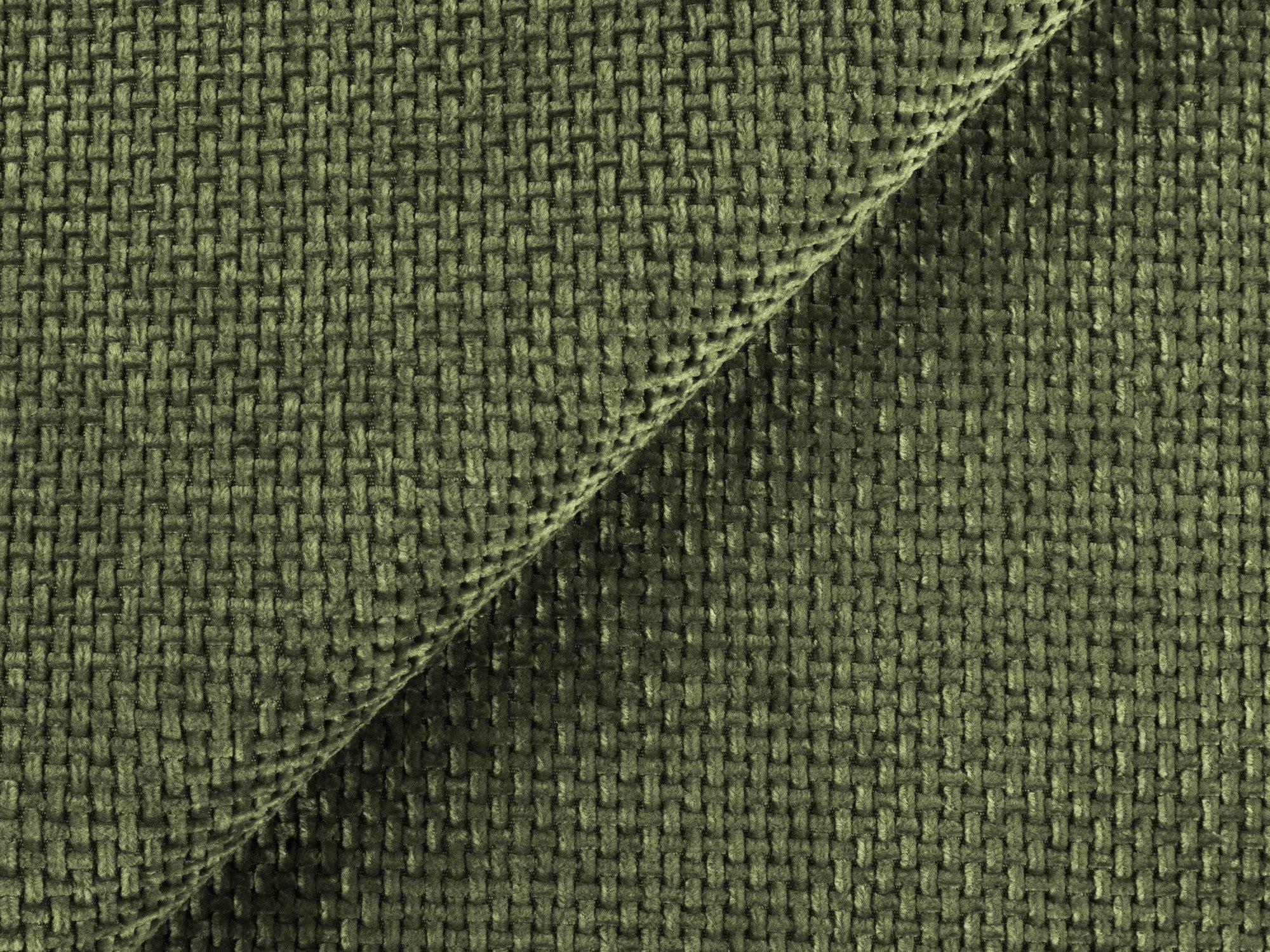 Hocker / Modul LOKUA grüner Chenille
