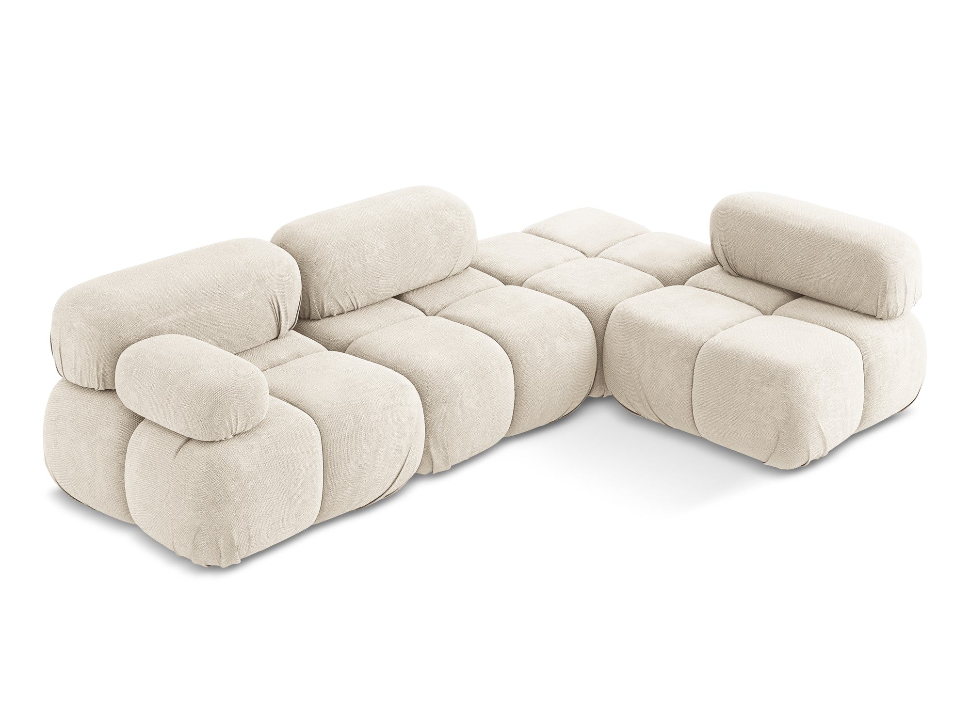 Narożnik modułowy prawostronny LOKUA jasnobeżowy szenil