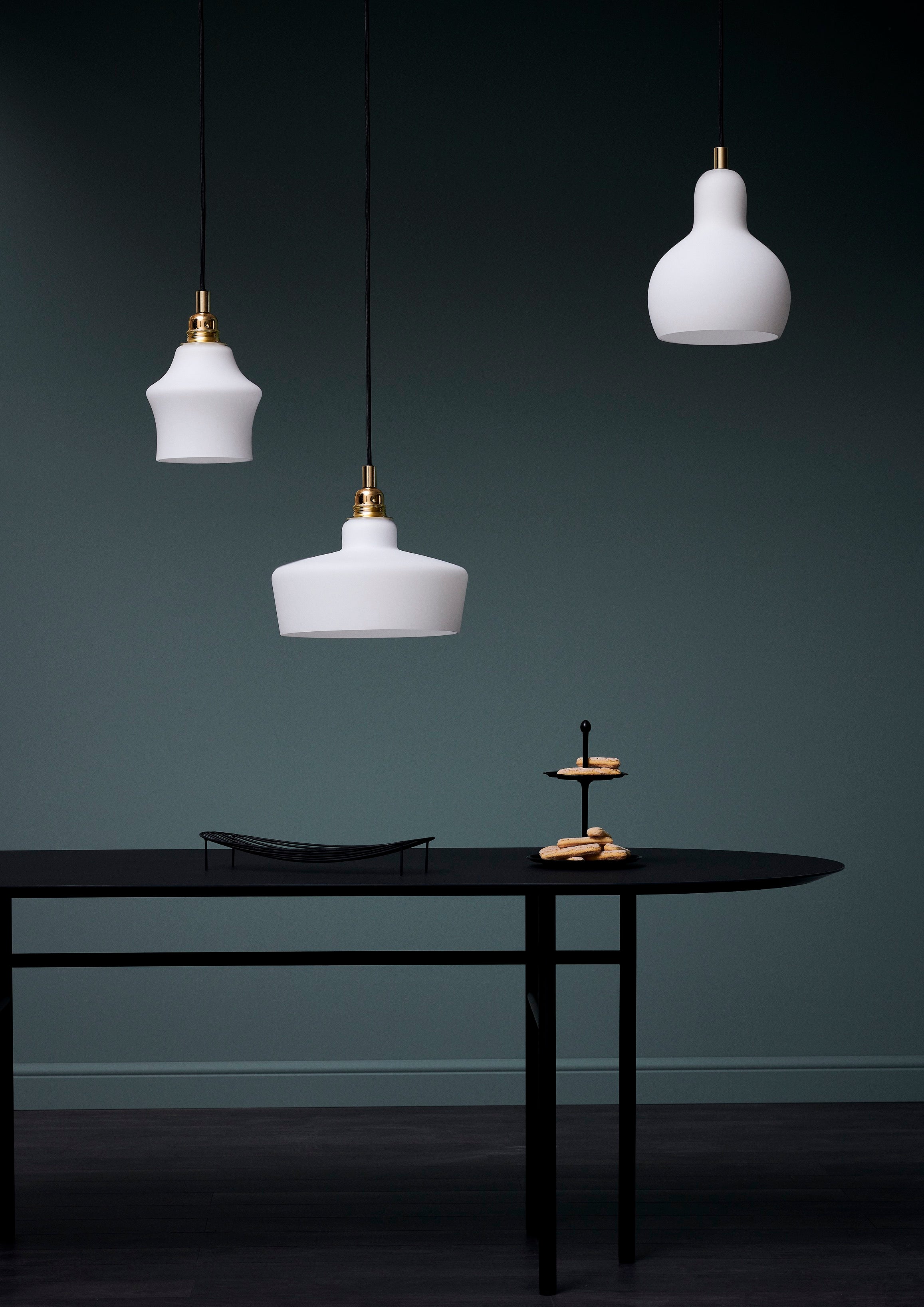 Lampa wisząca LONGIS WHITE III biały ze złotym