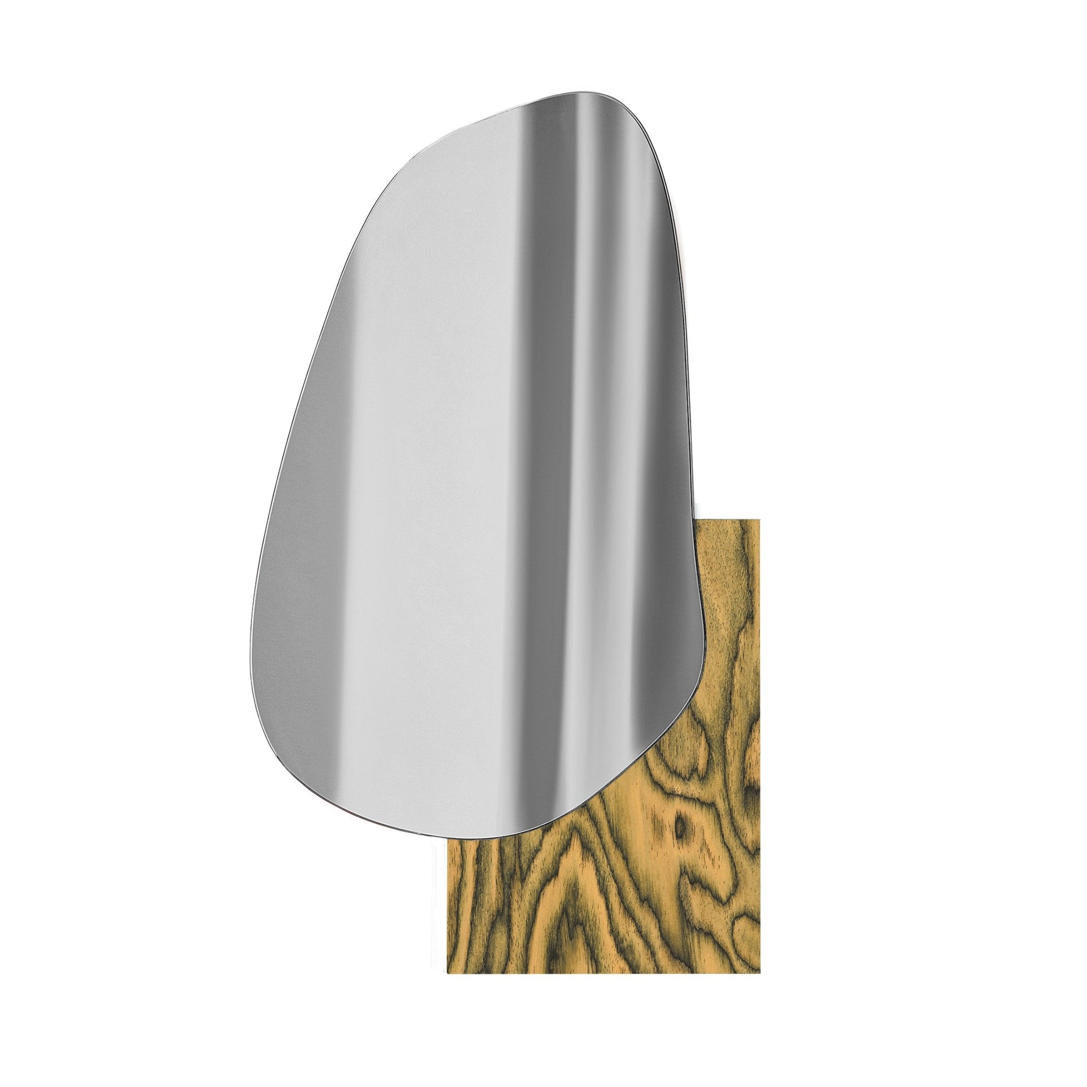 Lustro LAKE 3 ALPI żółto-pomarańczowy fornir drewniany