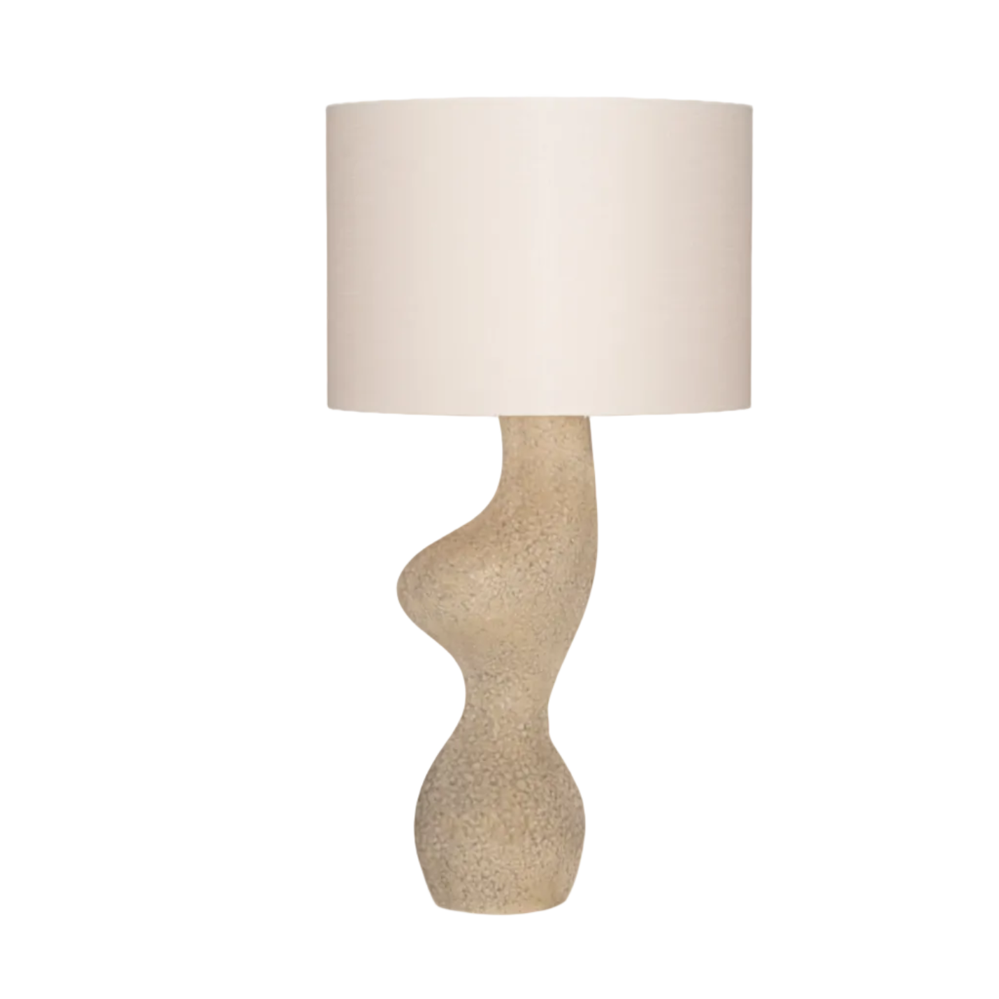 Tischlampe aus Keramik VENUSO beige